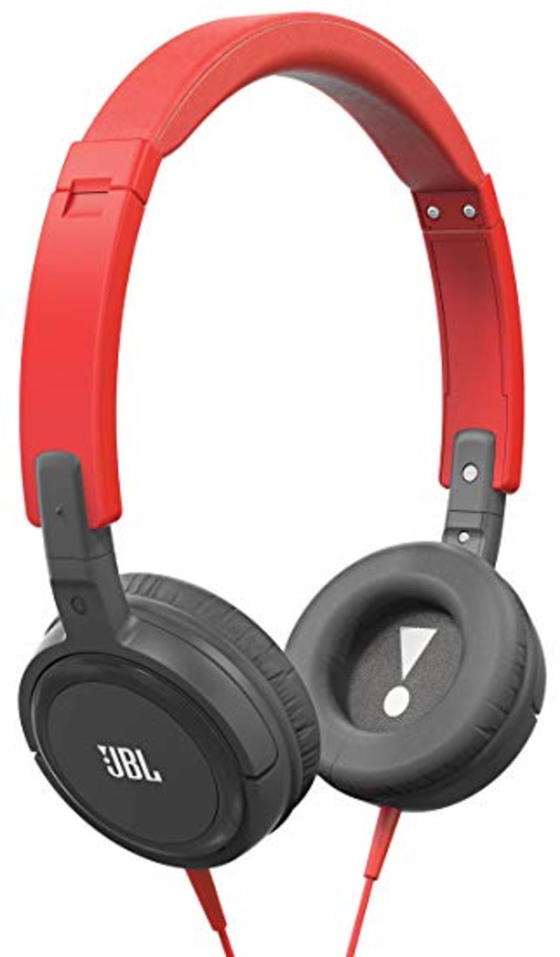 V Grade A JBL Harman T300A Pure Bass Stereo On-Ear Headphones Red