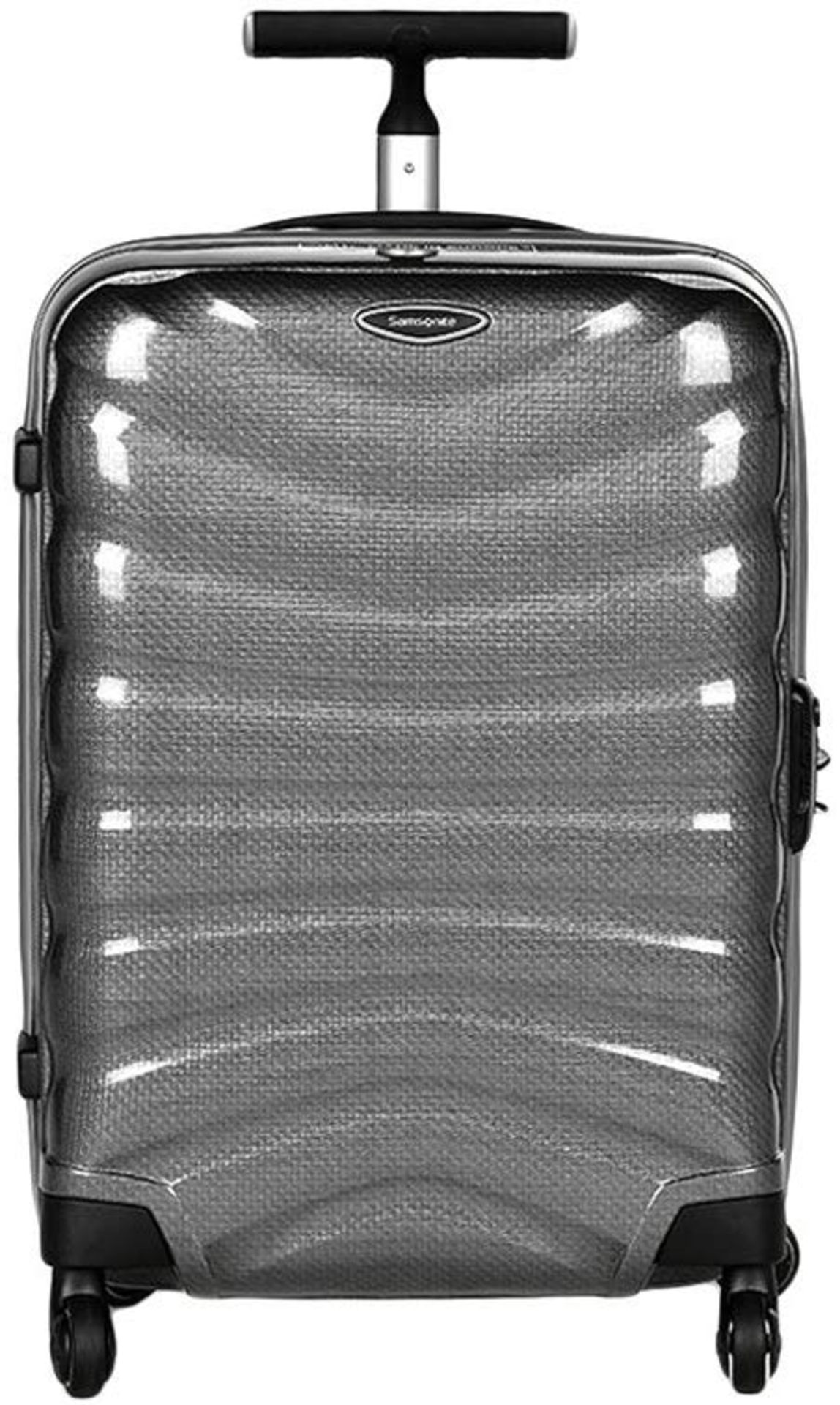V Brand New Samsonite Firelite Spinner 55/20 Eclipse Grey 35l Cabin Trolley Suitcase