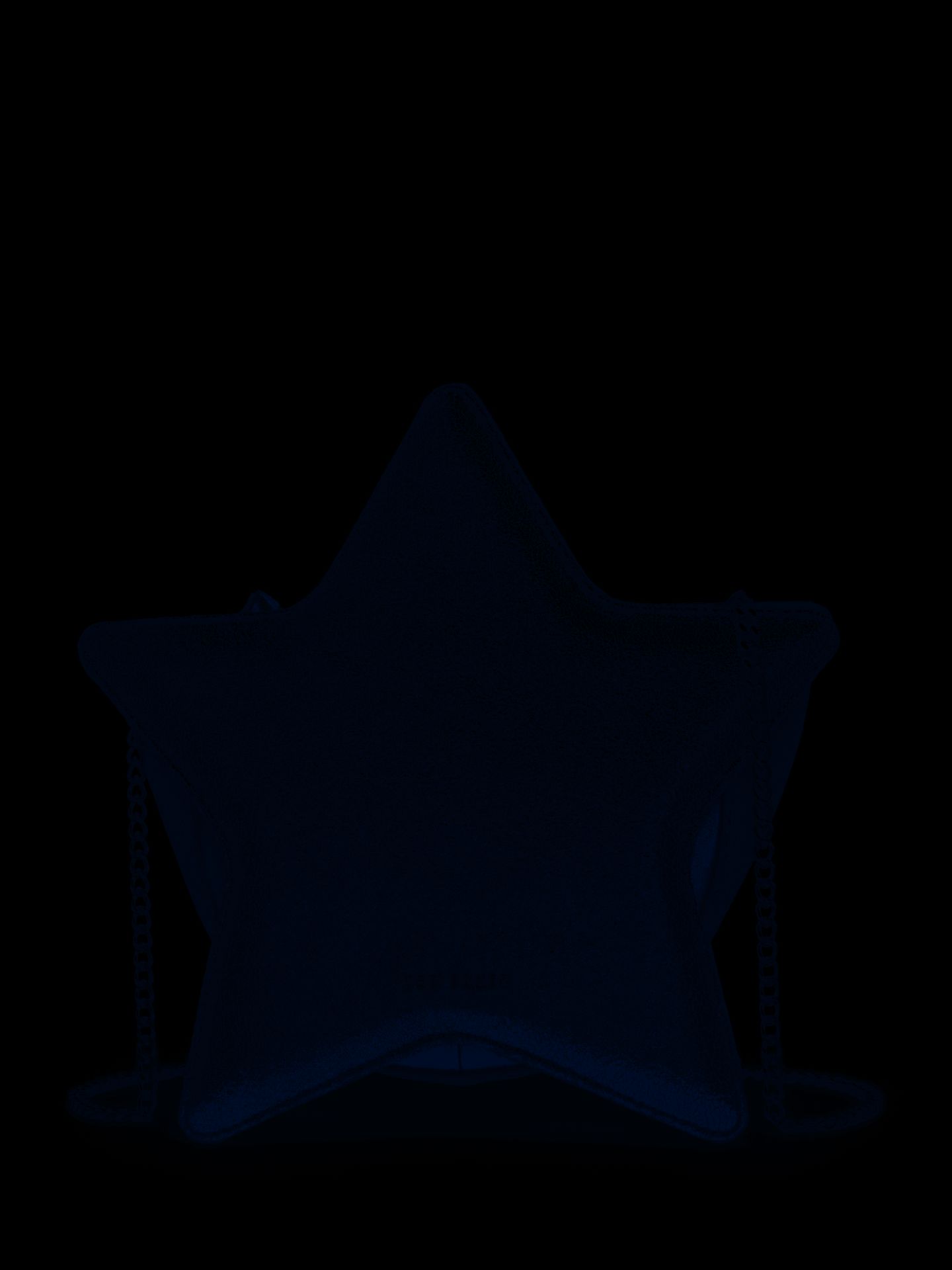 V Brand New Ladies Dark Blue Leather Starry Star Shaped Cross Body Bag (ISP £129 Ted Baker)