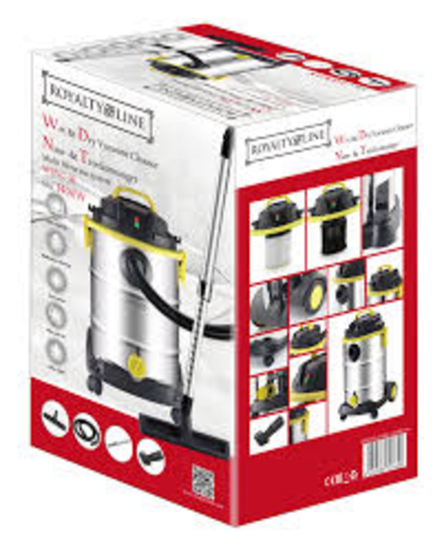 V Brand New Wet and Dry Vacuum Cleaner - 1400W - 30L Capacity - Multi-Layer Filtering - Easy Clean - Image 2 of 2