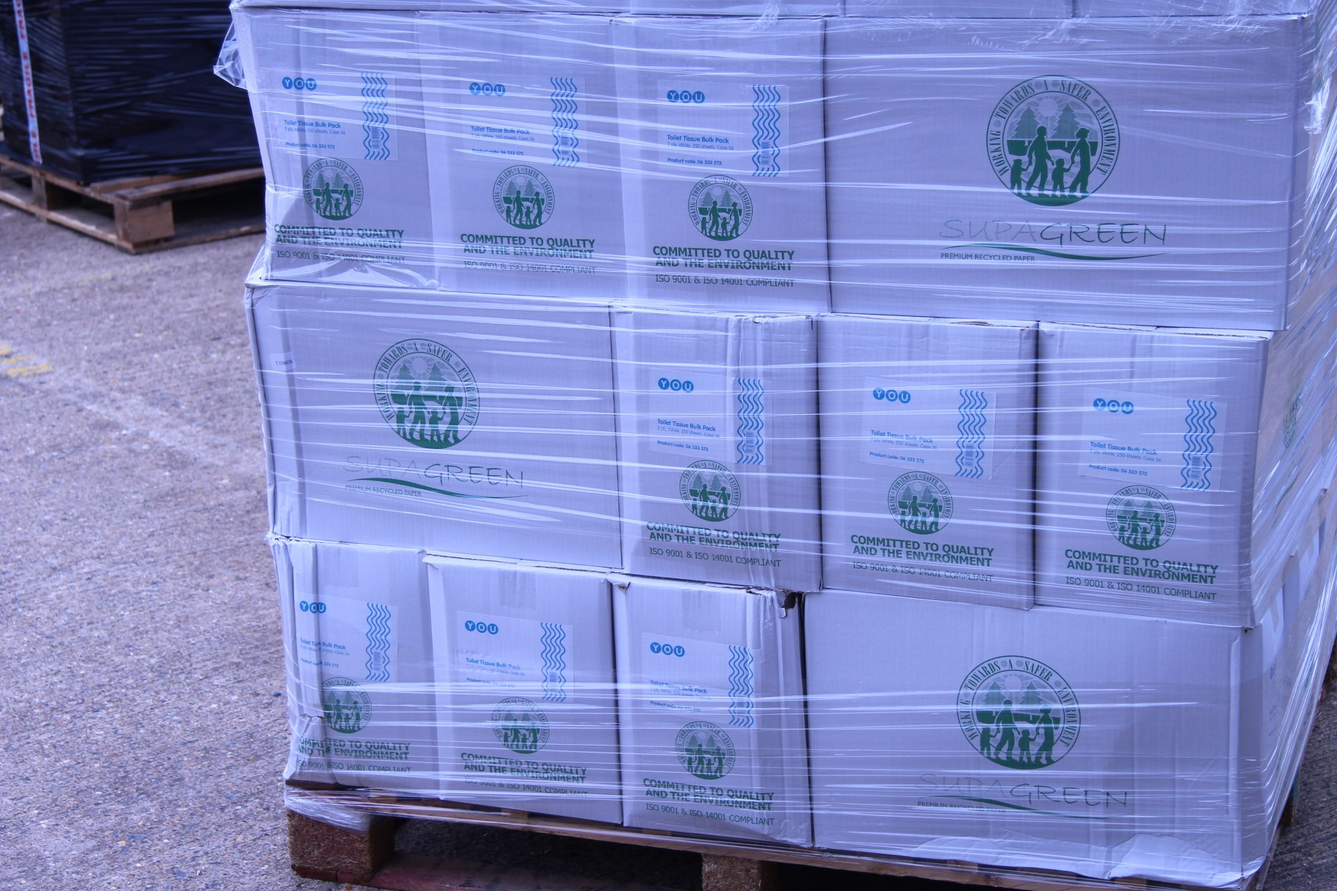 V Grade U Pallet of Approximately 25 Boxes of 9000 Sheets You Toilet Tissues Approx Value £790 - Image 3 of 7