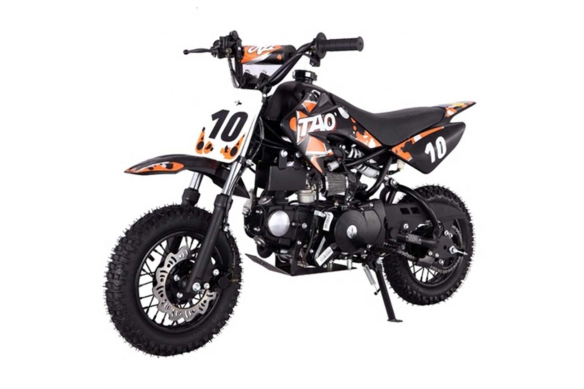 V Brand New 110cc USA Motocross Mini Dirt Bike - Electric Start - Air Cooled 4 Stroke -