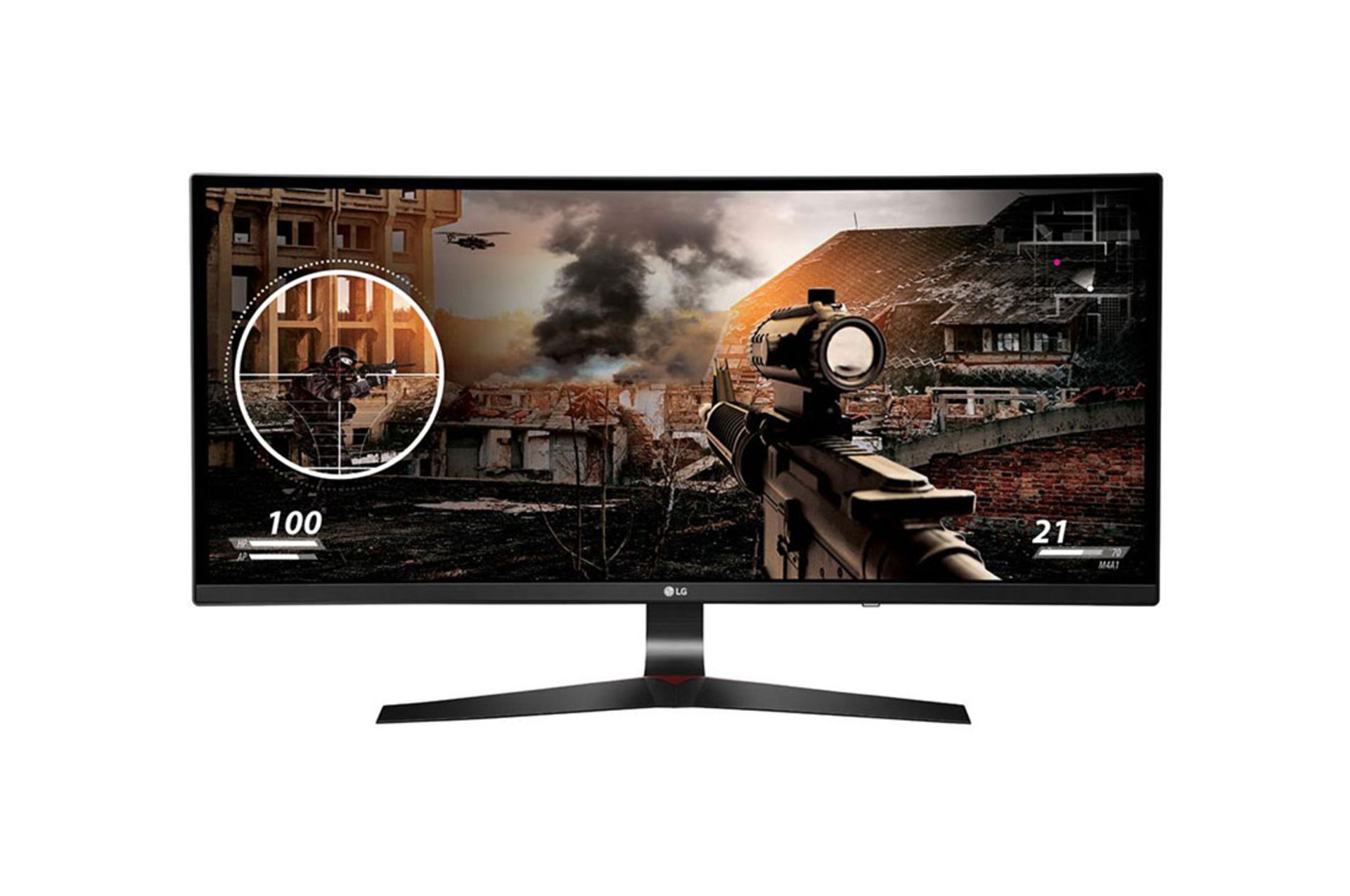 V Grade A LG 34 Inch CURVED ULTRA WIDE WHD IPS LED MONITOR - 2560 x 1080P - HDMI X 2, DISPLAY PORT