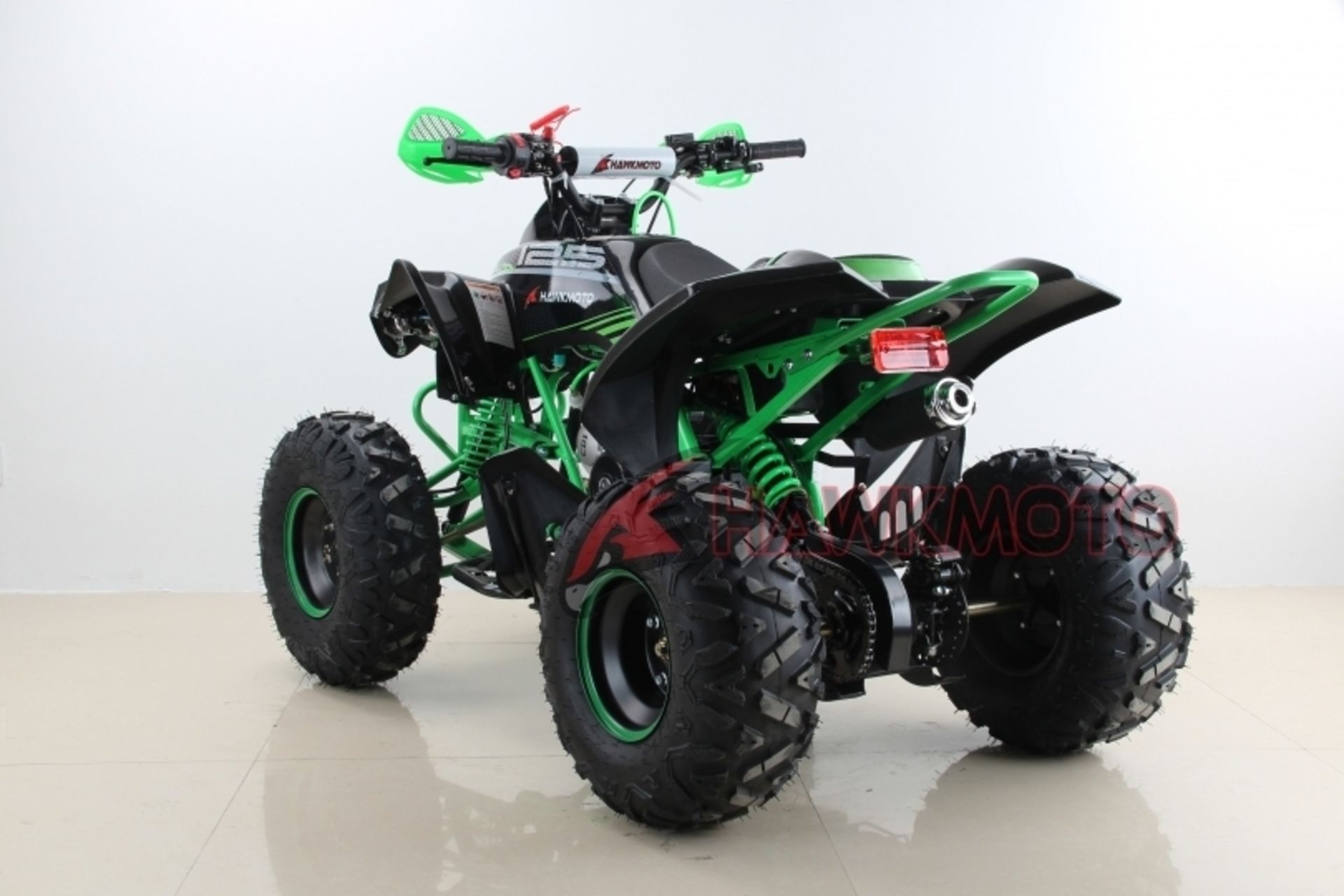 V Brand New 125cc Mega Raptor Off Road Sports Quad Bike With "Fat Boi" Off Road Wheels - Electric - Image 4 of 4