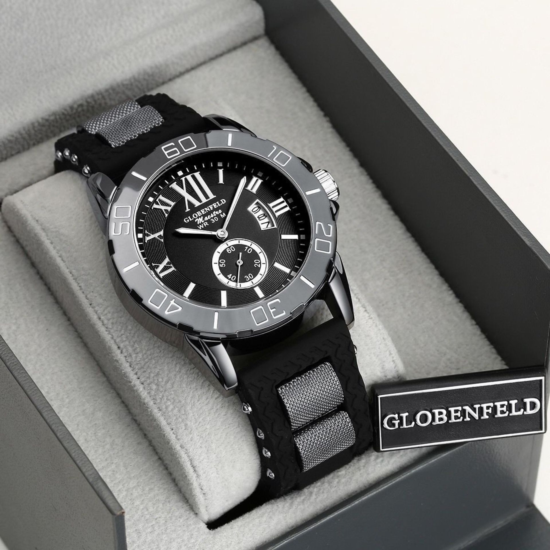 V Brand New Gents Globenfeld Maestro Sports Watch-Water Resistant