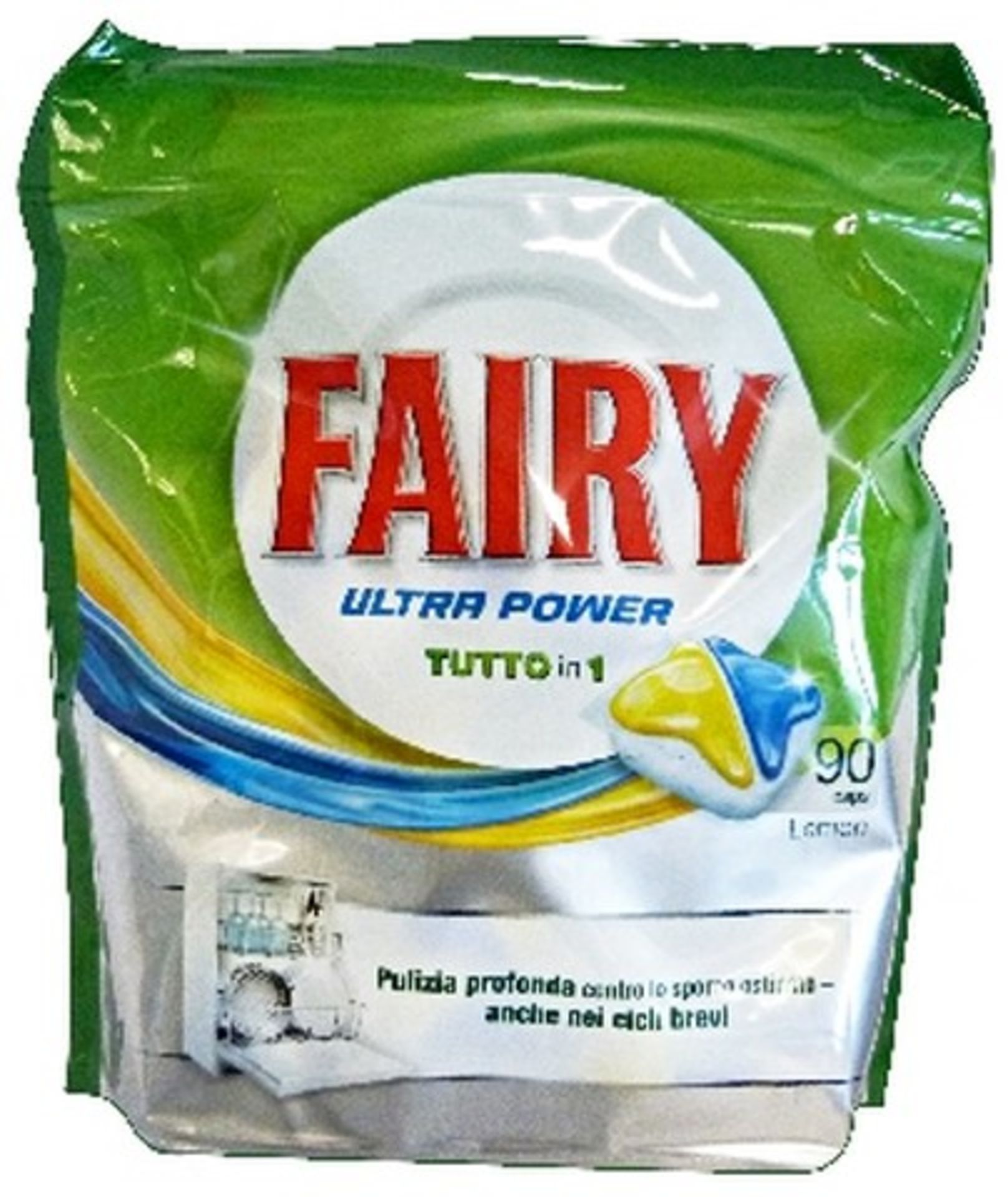 V Brand New Fairy Ultra Power All-In-One Lemon Dishwasher Tablets 90 Pack ISP£14.99
