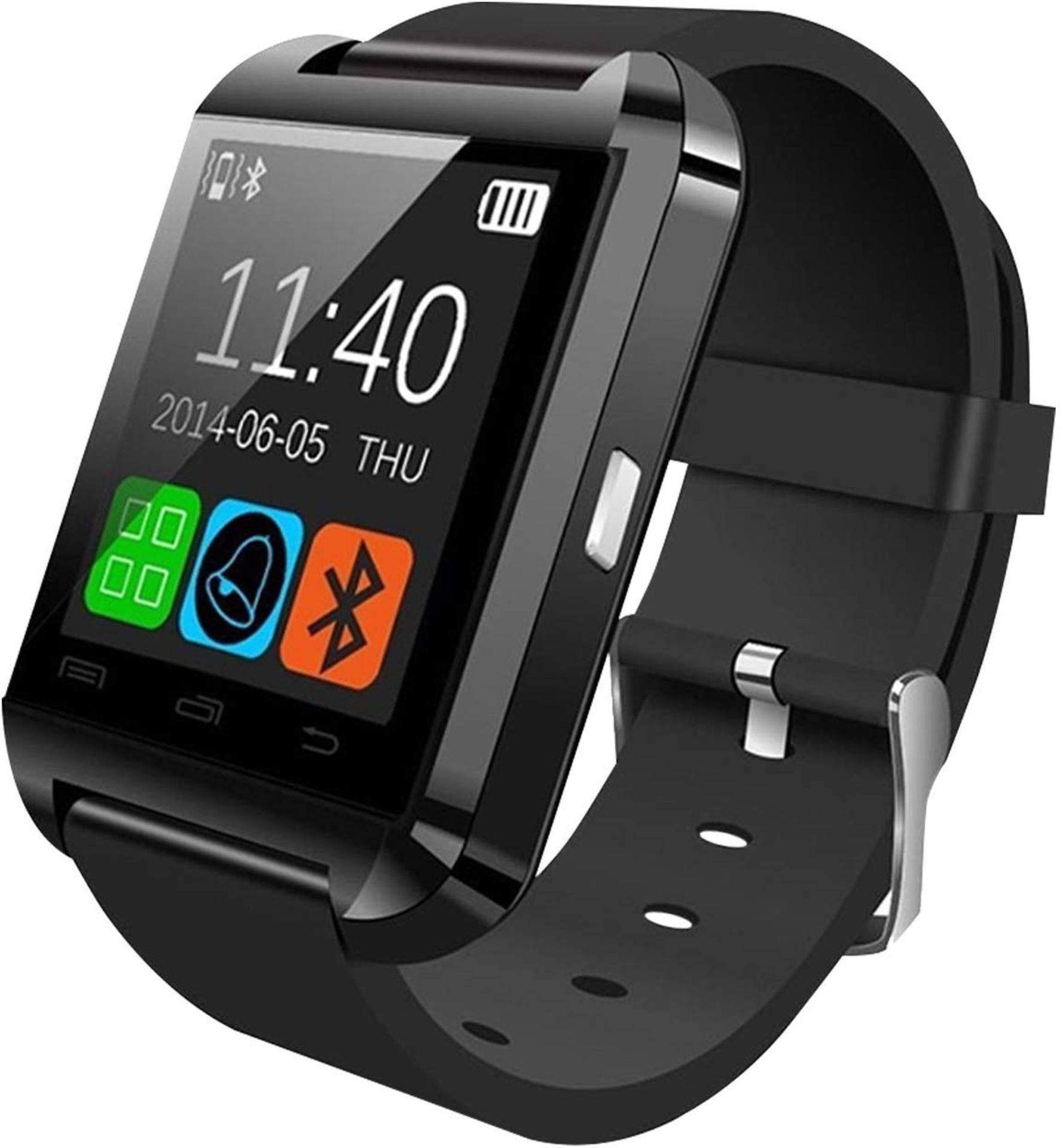 V Brand New In Tech Bluetooth Smart Watch - Receive and Make Calls - Alarm Clock - Pedometer - - Image 3 of 4
