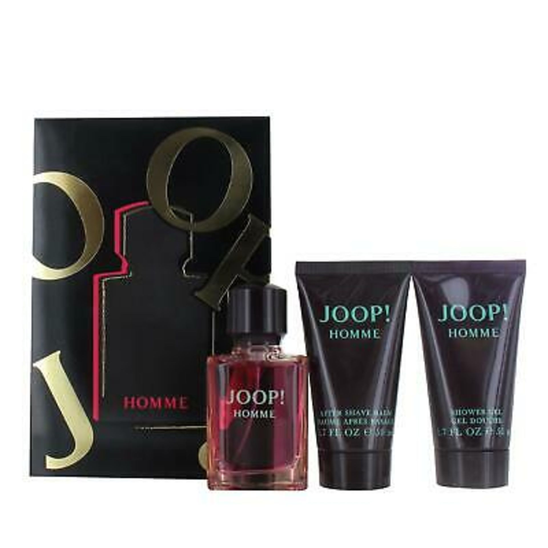 V Brand New Joop Homme 30ml EDT Spray + Shower Gel + Aftershave Balm