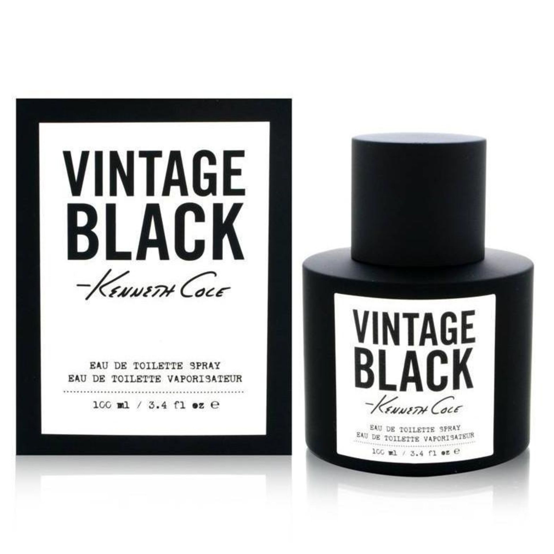 V Brand New Kenneth Cole Vintage Black 100ml EDT Spray