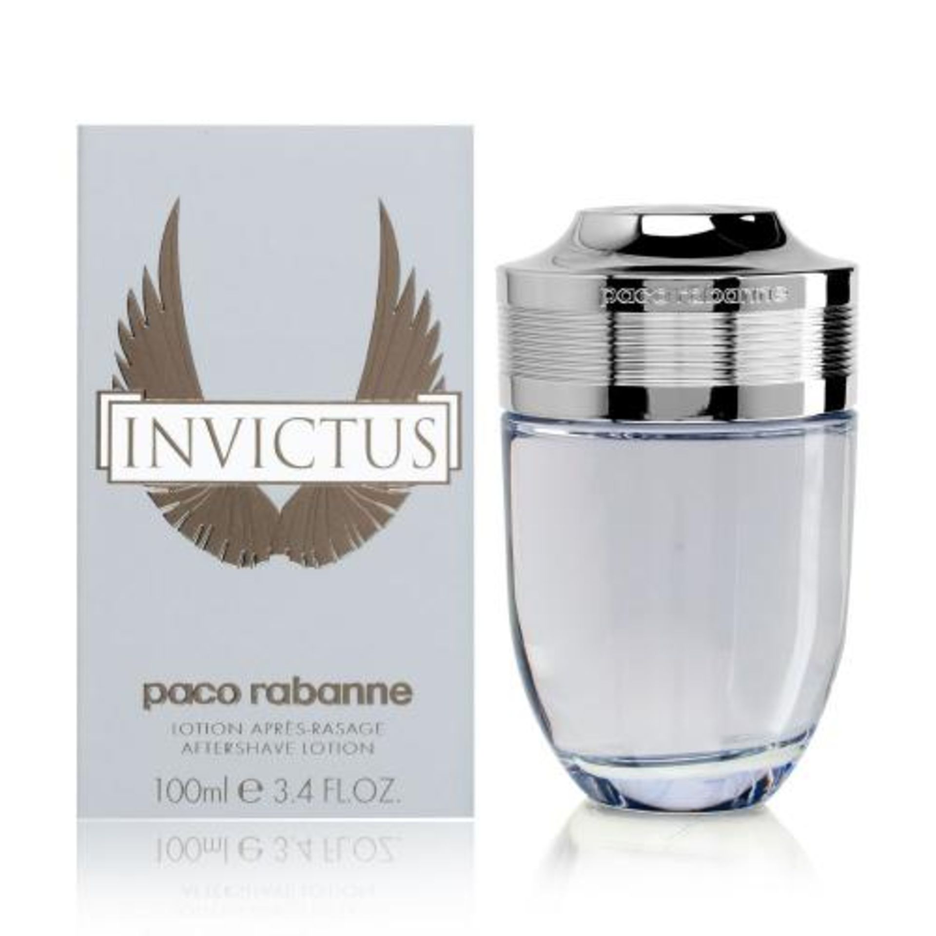 V Brand New Paco Rabanne Invictus 100ml Aftershave