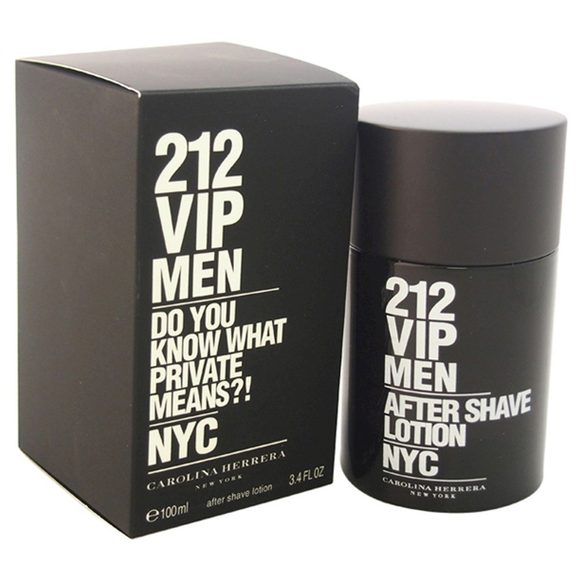 V Brand New Carolina Herrera 212 Vip(M)100ml Aftershave