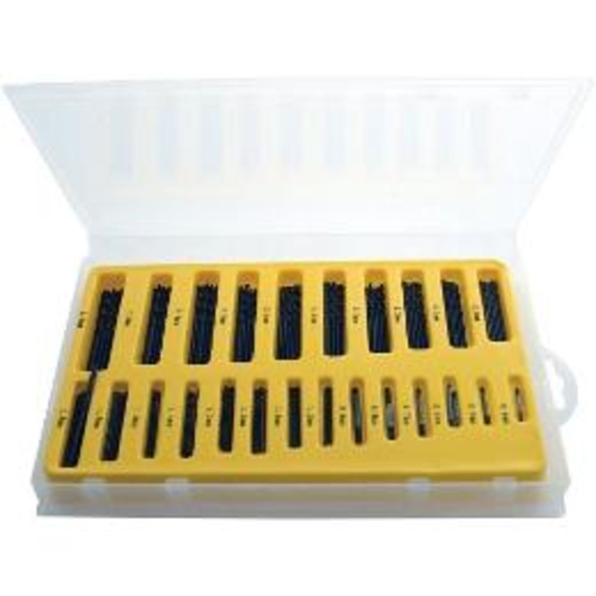 V Brand New 150 Piece Assorted Drill Bit Set - Sizes Ranging From 0.4mm to 3.2mm