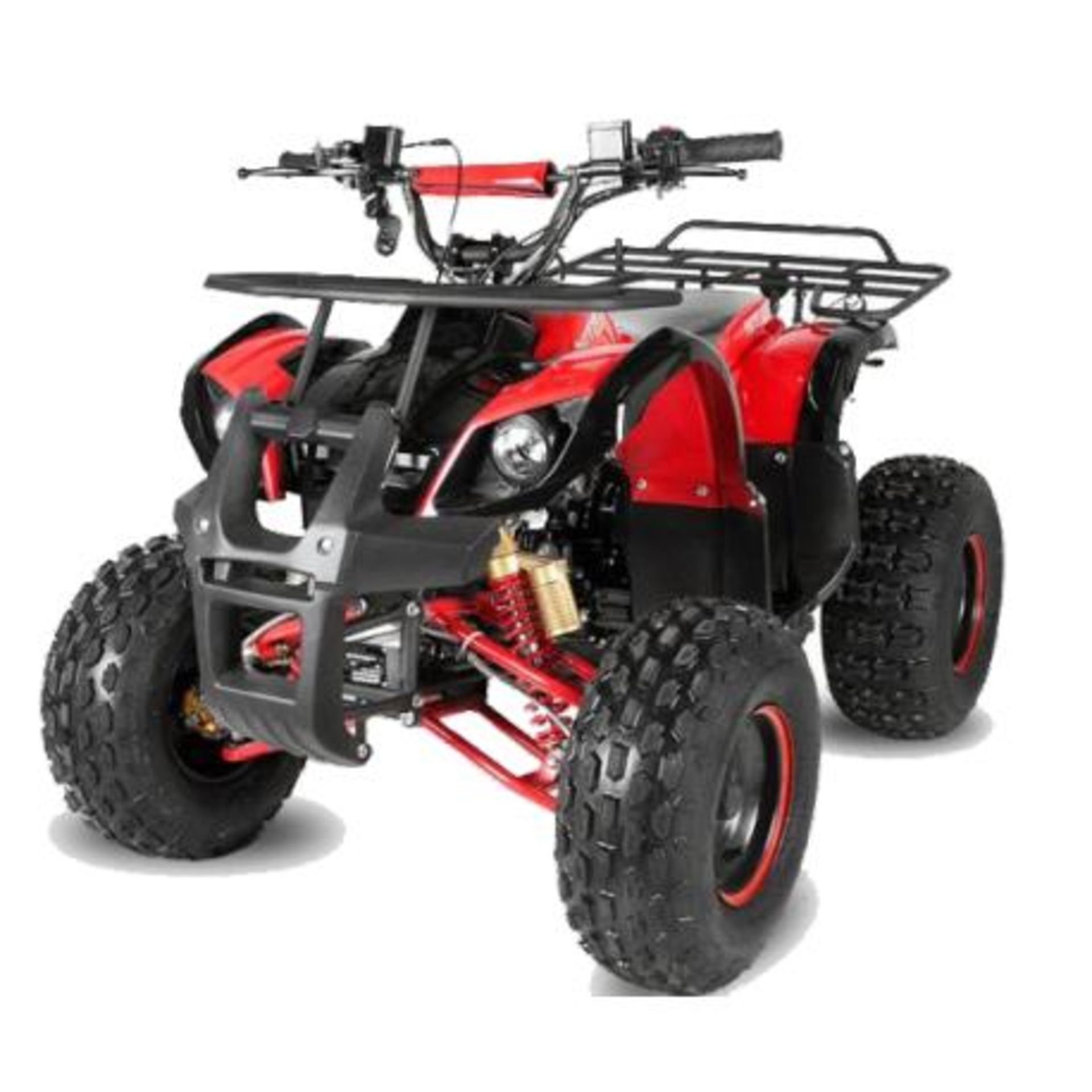 V Brand New 125cc Mega Raptor Off Road Sports Quad Bike With "Fat Boi" Off Road Wheels - Electric