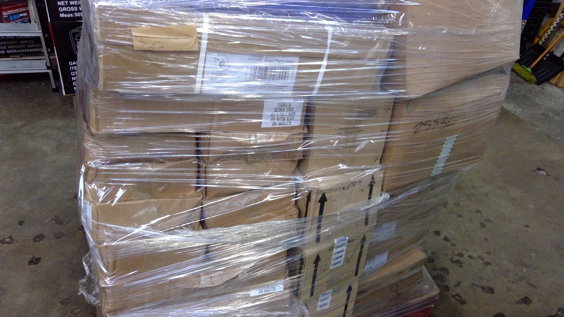 V Grade U Pallet Of Household Including Kick Stools-Tea Towels-Paint Brushes-Refuse Sacks-Mop - Image 6 of 8