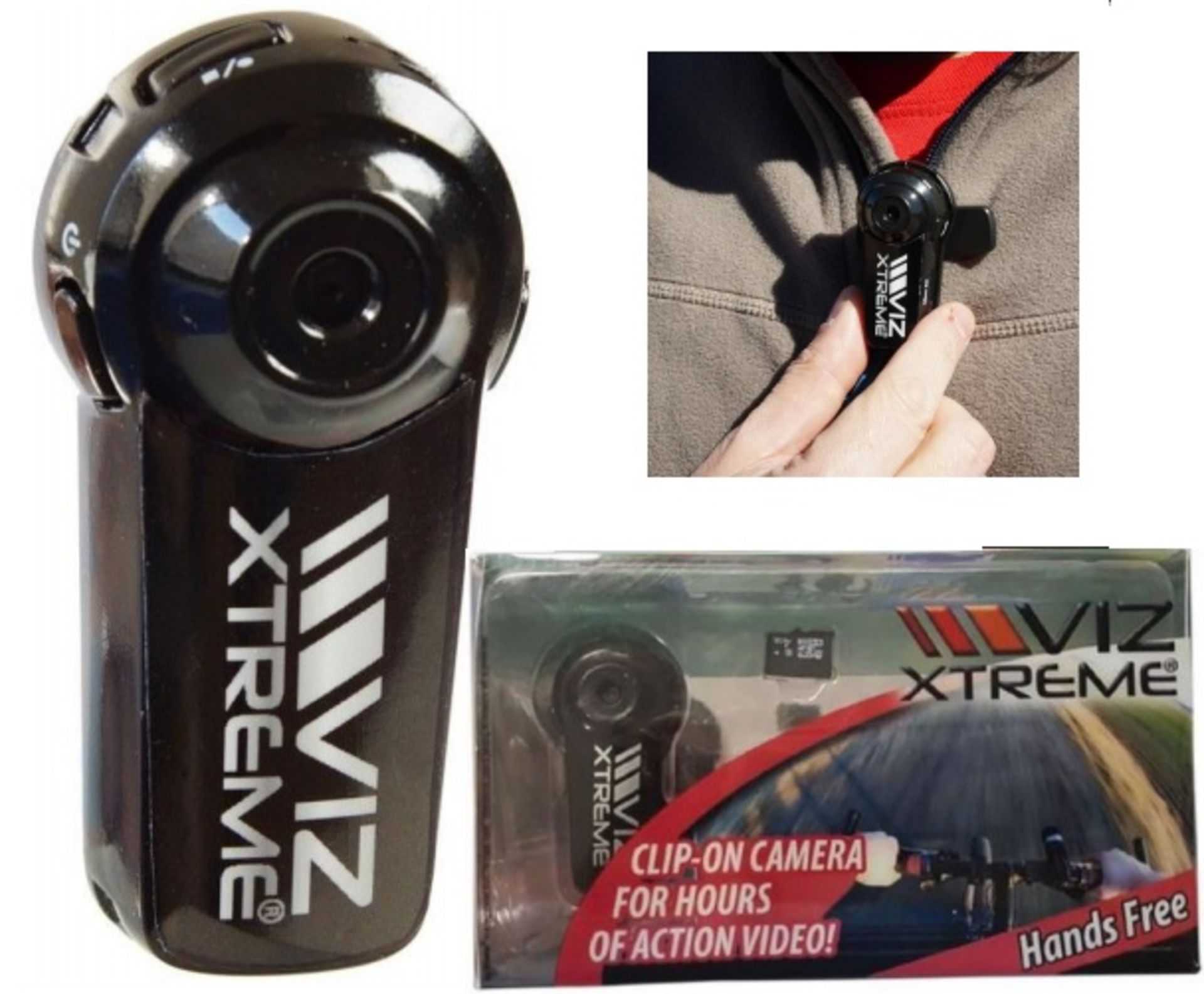 + VAT Brand New Viz Extreme USB Clip On Pro Camera - RRP £59.99 - Ebay Price £57.27 - With Charging