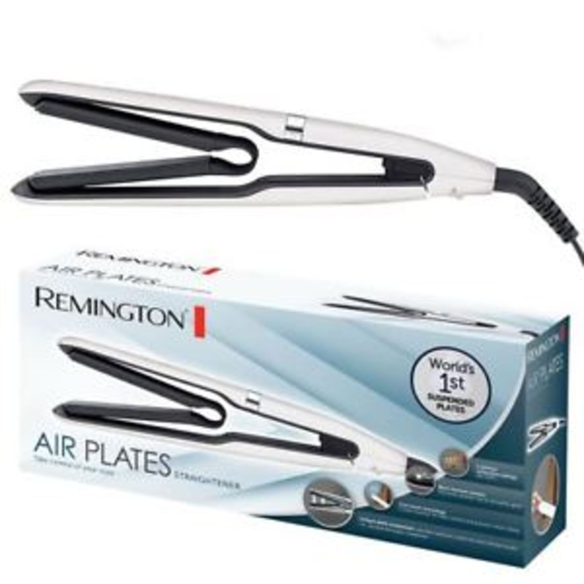 + VAT Brand New Remington Air Plates Straightener - Argos Price £79.99 - 5 Optimum Temperature - Image 3 of 3