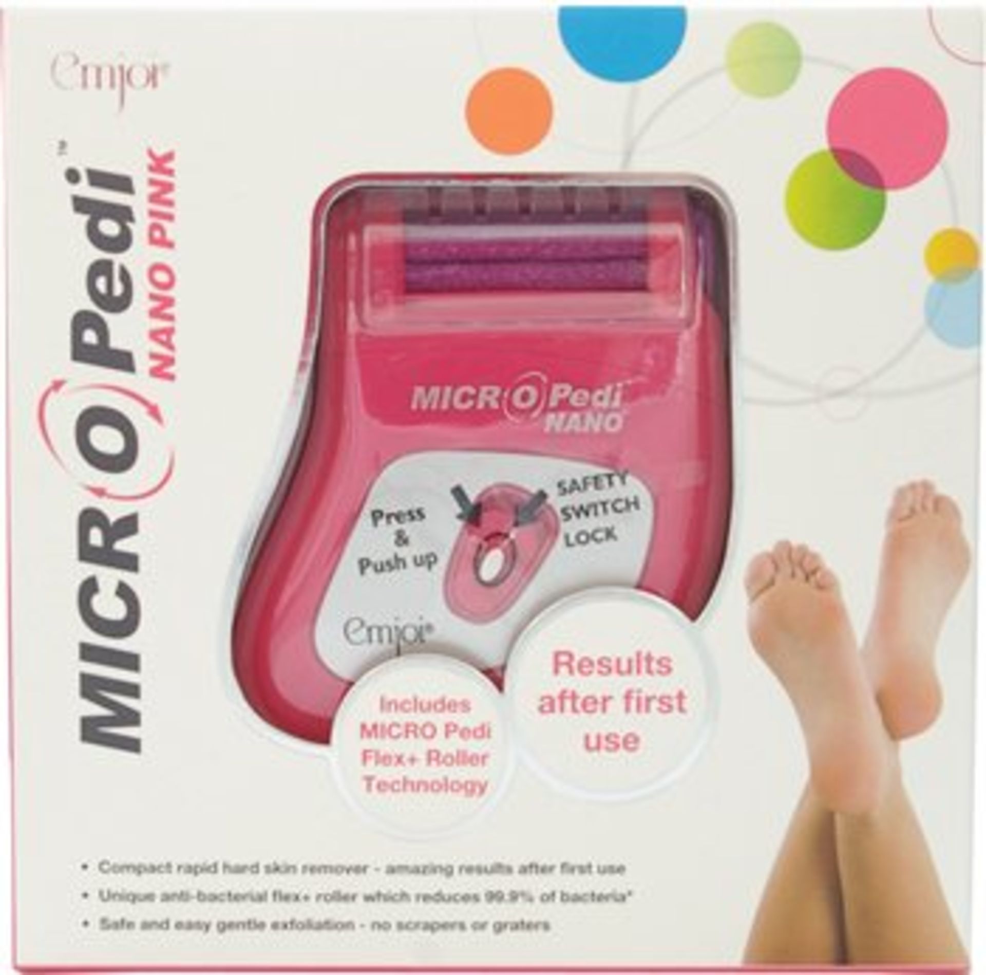 + VAT Brand New Micro Pedi Nano pink pedicure roller ISP £29.99 (Ocado)