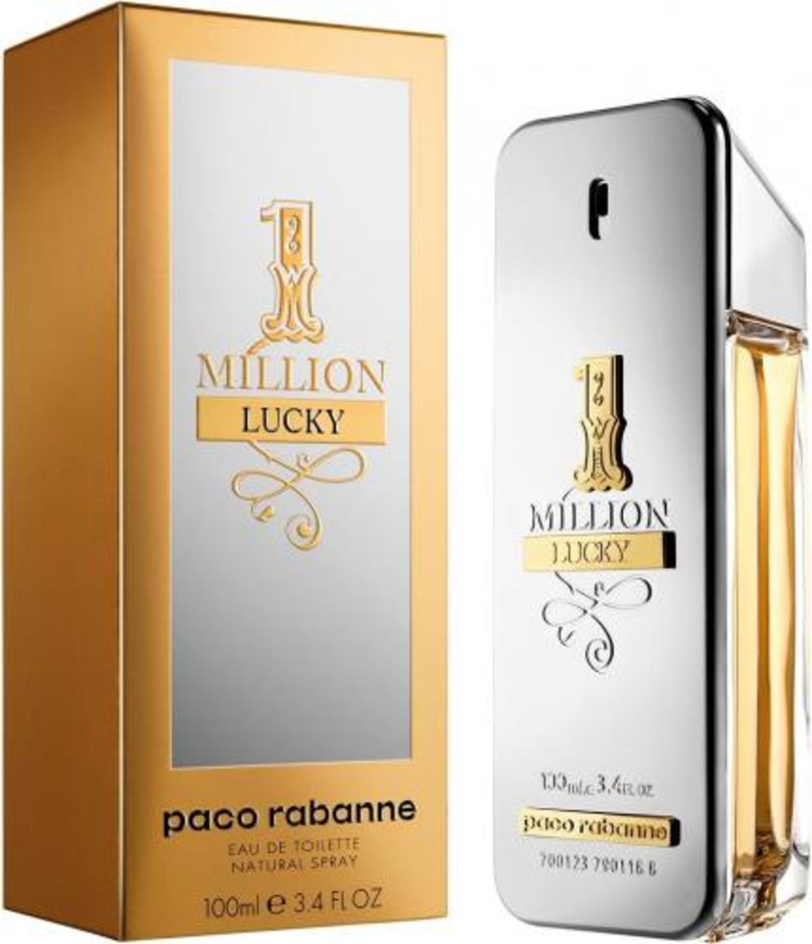 + VAT Brand New Paco Rabanne One Million Lucky 100ml EDT.