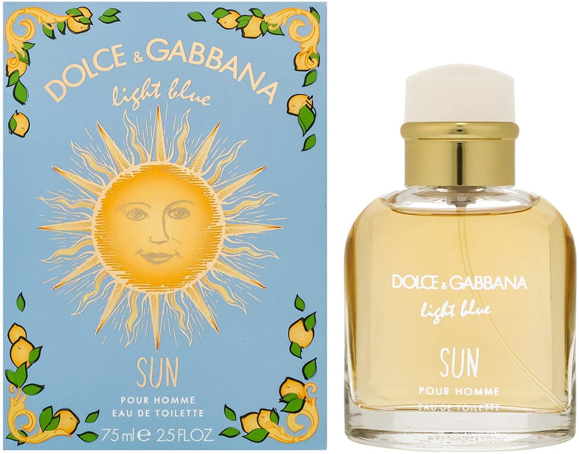 + VAT Brand New Dolce & Gabbana Light Blue SUN (M) 75ml EDT