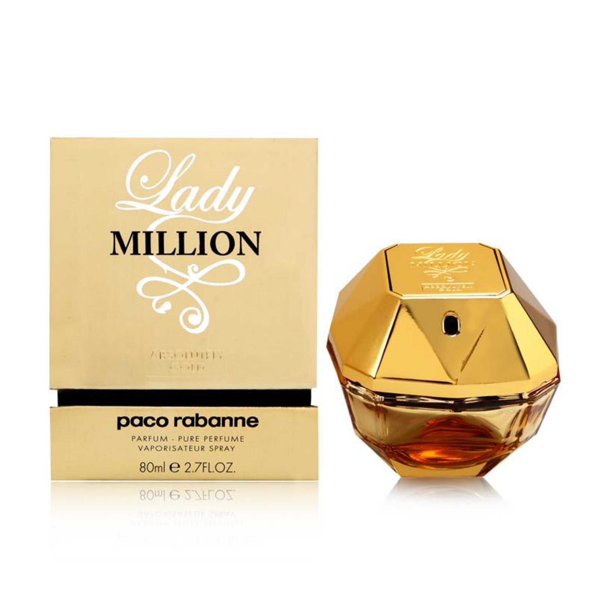 + VAT Brand New Paco Rabanne Lady Million Absolutely Gold 80ml Perfume Spray