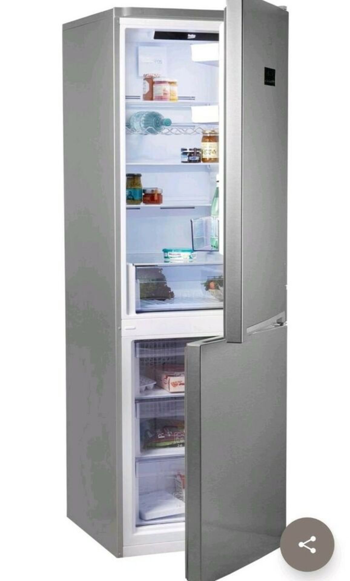 + VAT Brand New Beko RCNA3650O40XB4 Fridge Freezer - 186cm High - 59.5cm Wide - Energy Effiency