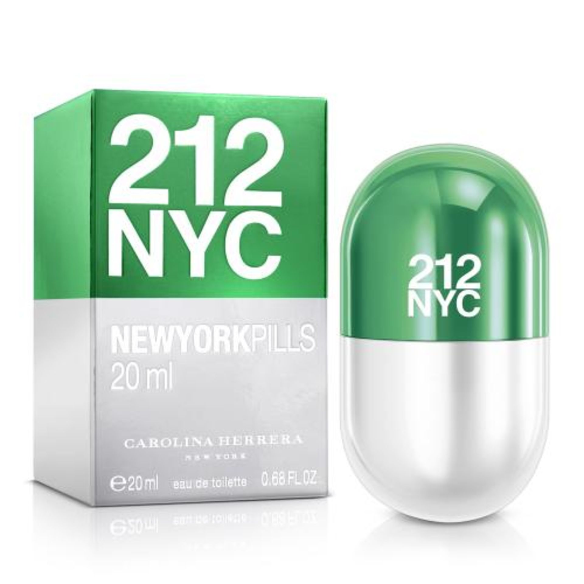+ VAT Brand New Carolina Herrera 212 NYC New York Pills Spray For Women 20ml EDT ISP £27.25 (Red