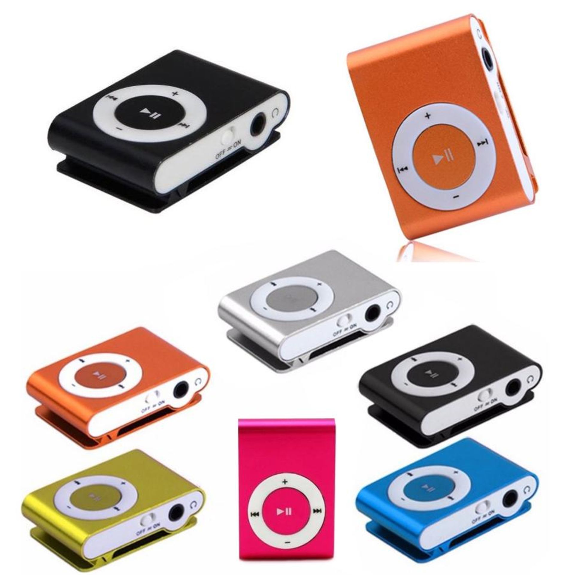 No VAT Brand New Mini Clip Digital USB MP3 Player With SD Card Slot - Ideal For Sports/Outdoor - Image 2 of 2