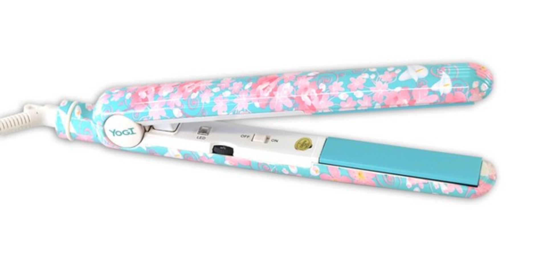 + VAT Brand New Yogi Hair Straighteners With Ceramic & Tourmaline Infuded Floating Plates -