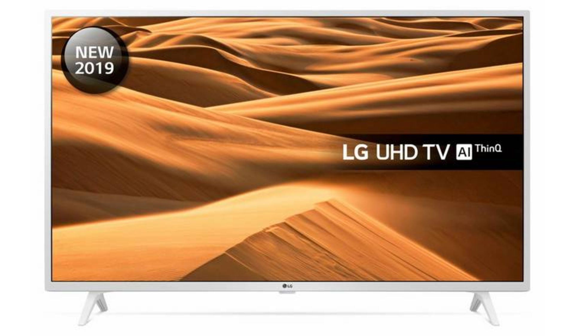 + VAT Grade A LG 43 Inch HDR 4K UHD LED SMART AI TV - WHITE 43UM7390PLC