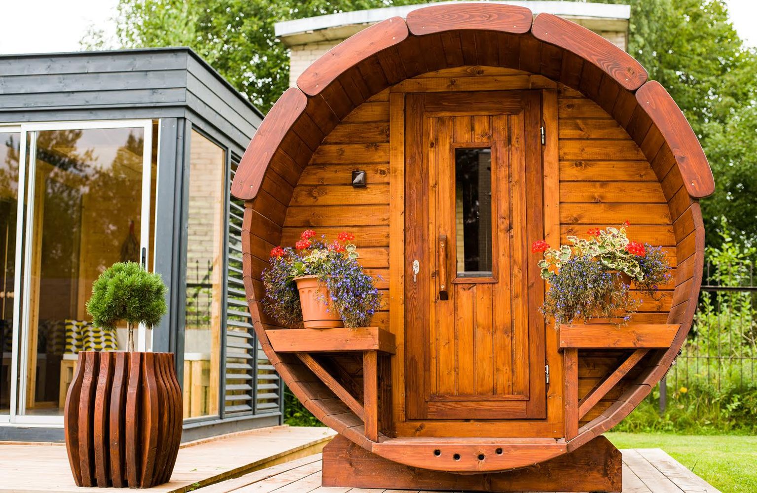 Luxury Garden Buildings & More: Cabins, Cubes, Pods, Barrels, Saunas & Hot Tubs, Plus Rattan Furniture Sets & Patio Heaters