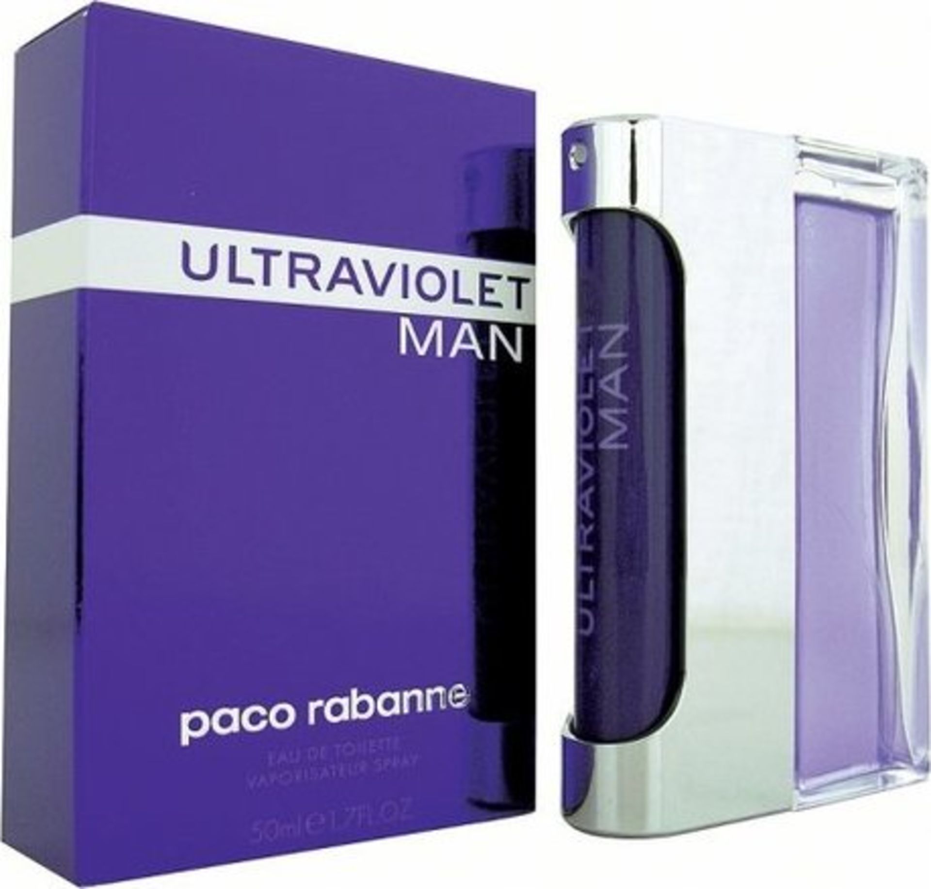 + VAT Brand New Paco Rabanne UltraViolet (M) 50ml EDT Spray