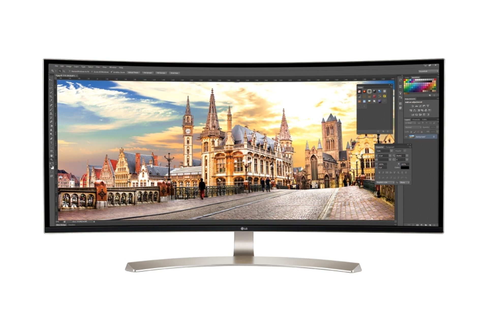 + VAT Grade A LG 38 Inch ULTRA WIDE WQHD 3840 X 1600 IPS LED MONITOR HDR 10 - HDMI X 2, DISPLAY X