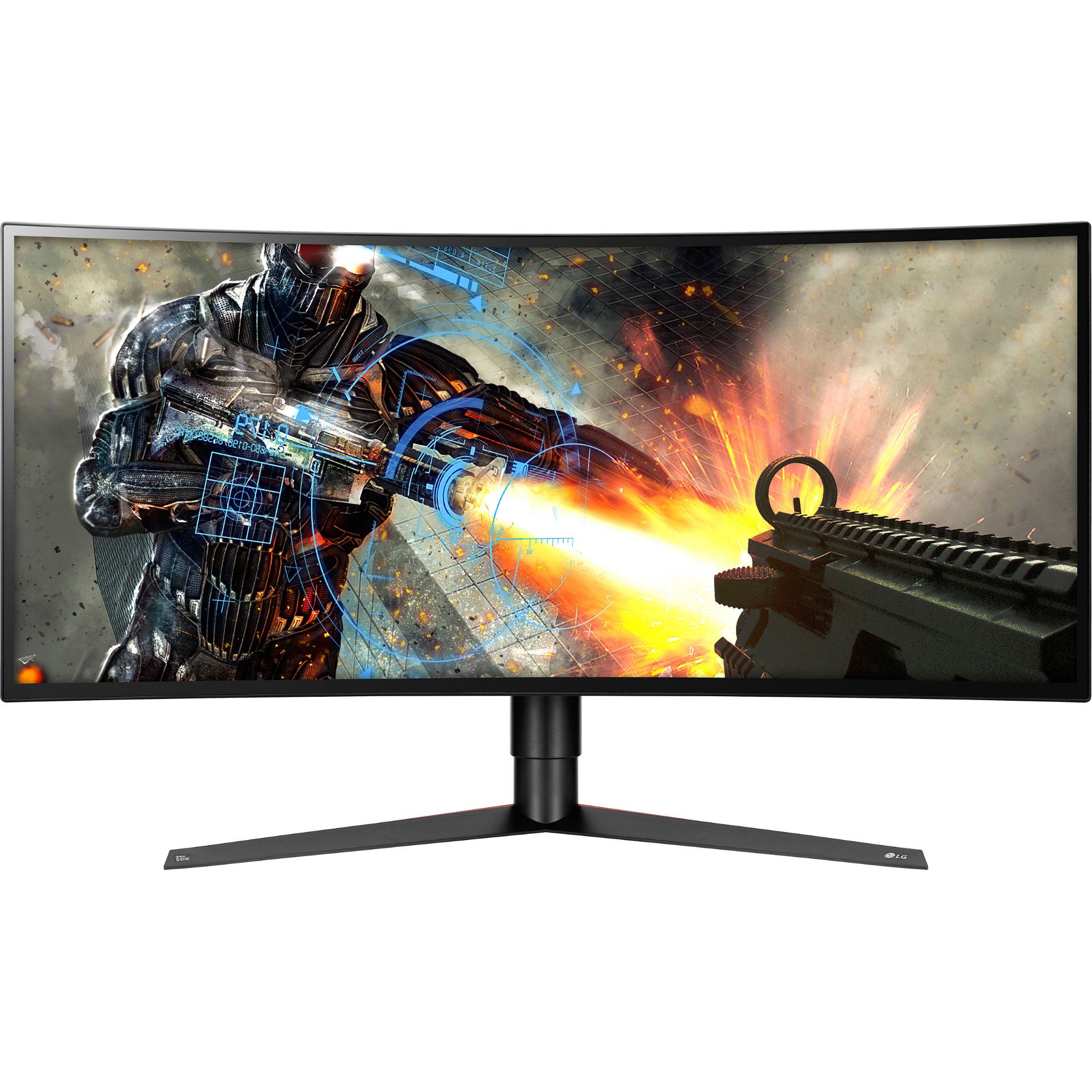 + VAT Grade A LG 34 Inch CURVED ULTRAWIDE QHD GAMING MONITOR WITH G-SYNC - HDMI x 2, DISPLAY PORT,