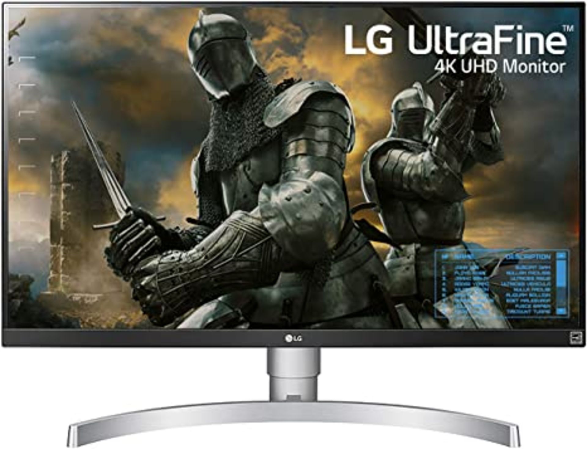 + VAT Grade A LG 27 Inch 4K UHD IPS LED MONITOR WITH HDR 10 - HDMI X 2, DISPLAY PORT X 1 27UK650-W