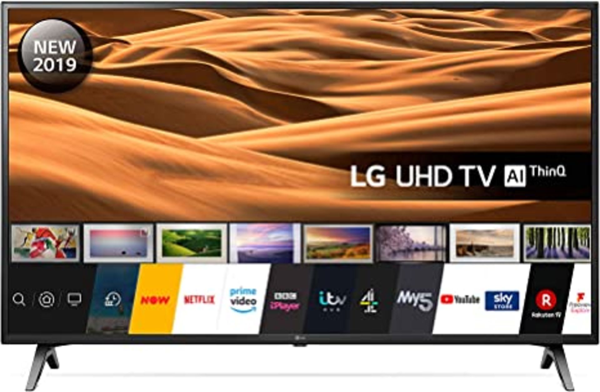 + VAT Grade A LG 43 Inch ACTIVE HDR 4K ULTRA HD LED SMART TV WITH FREEVIEW HD & WEBOS & WIFI - AI