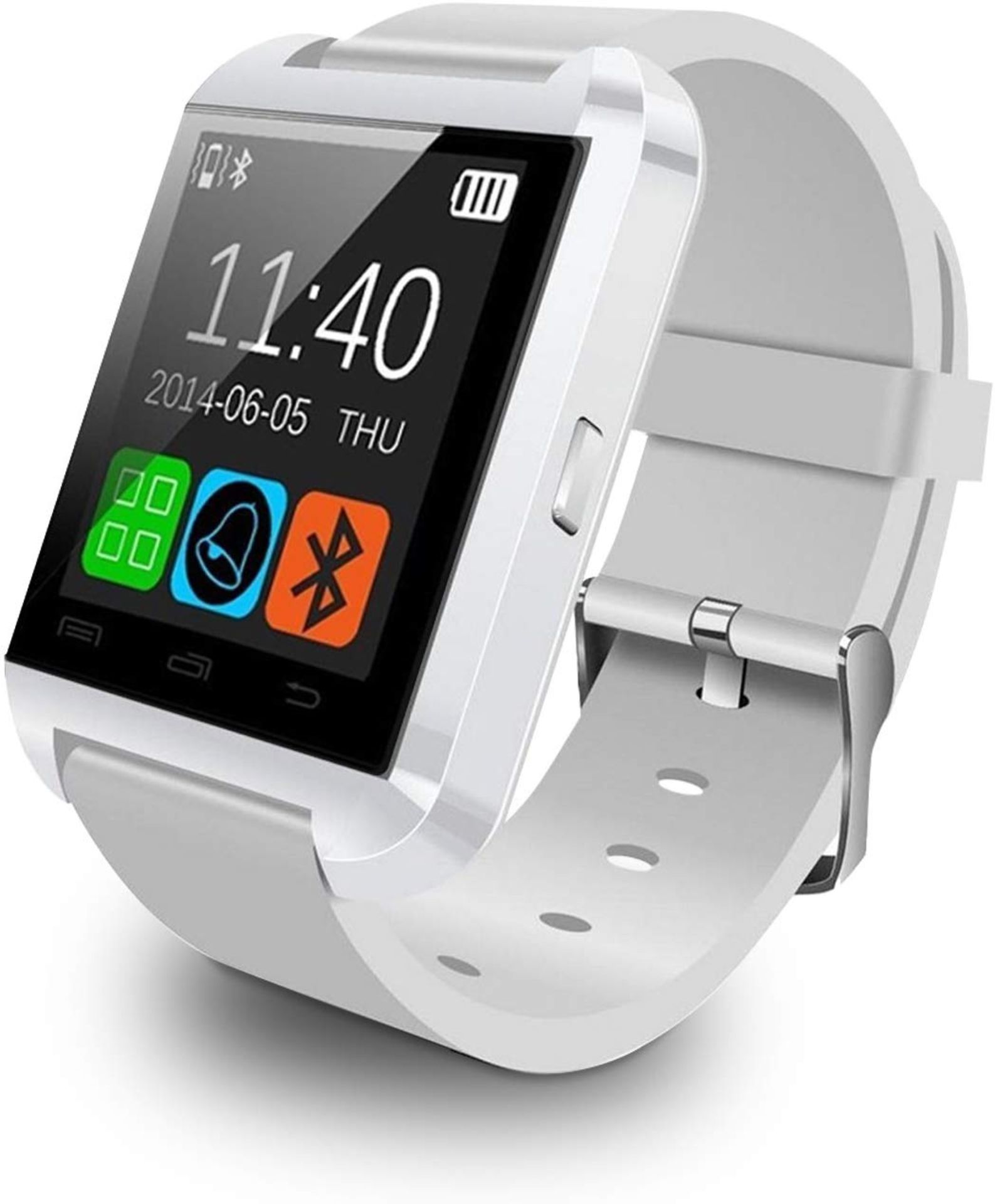 + VAT Brand New In Tech Bluetooth Smart Watch - Receive and Make Calls - Alarm Clock - Pedometer - - Image 4 of 4