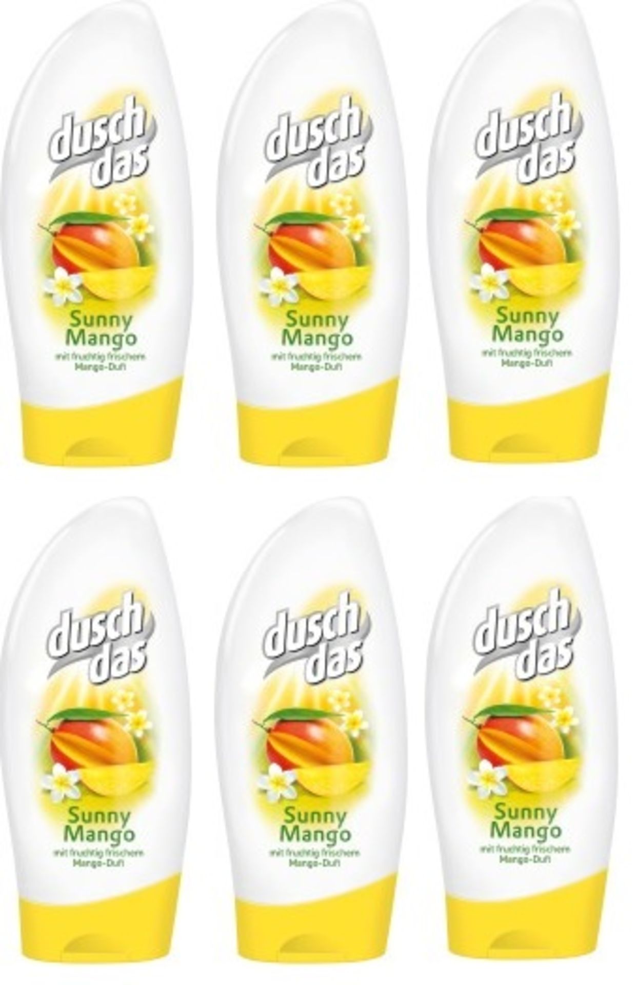 + VAT Brand New Lot Of 6 Dusch Das Sunny Mango Shower Gel 250 ml Total eBay Price Â£20.46 (Note