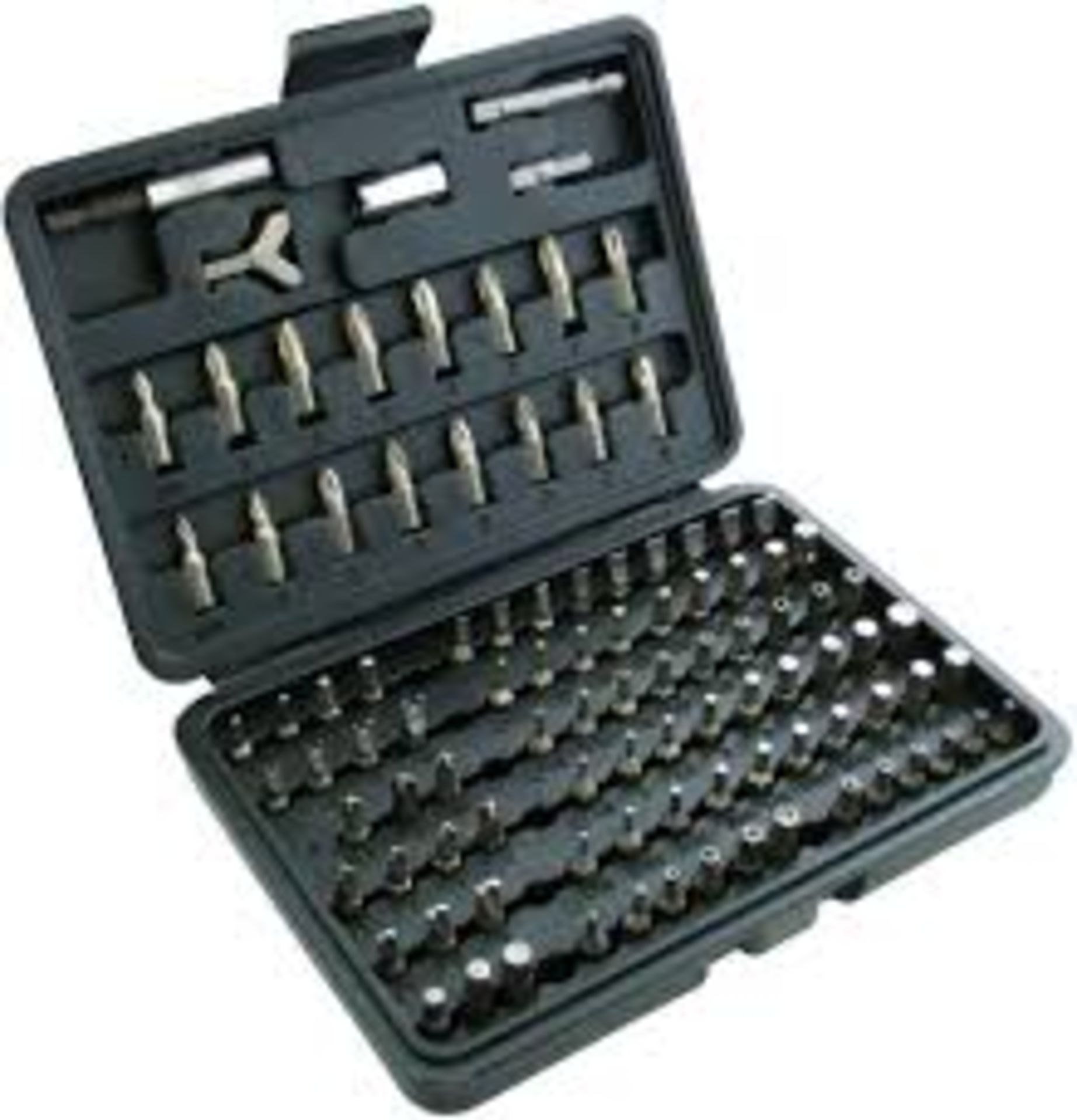 + VAT Brand New 100 Piece Assorted Power Bit Set (Chrome Vanadium Steel)