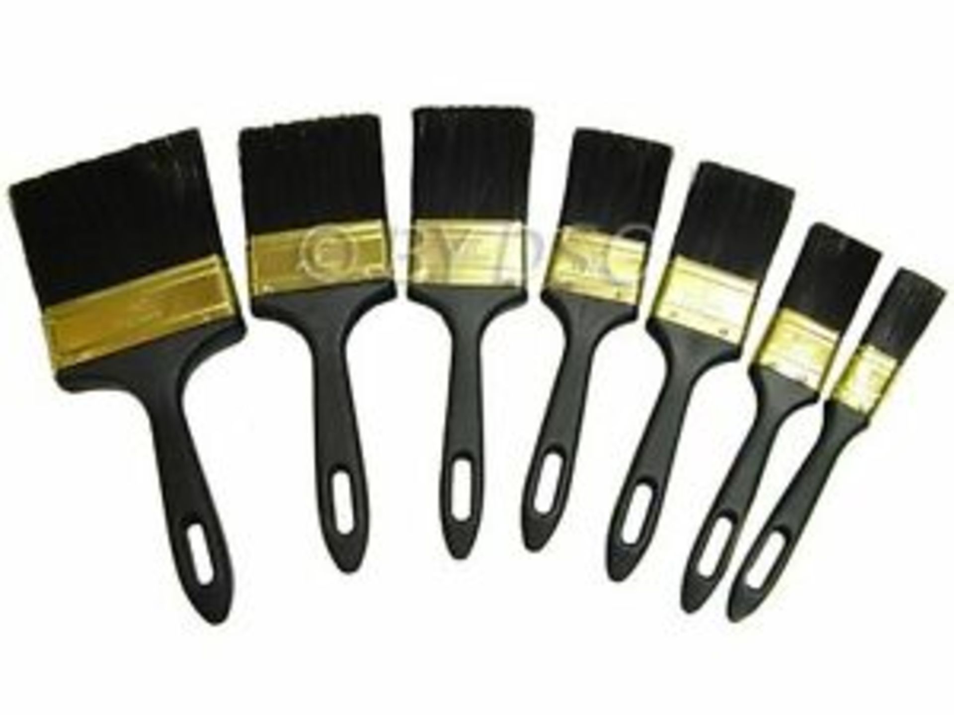 + VAT Brand New 7 Piece Utility Paint Brush Set - Between 4 Inches & 1 Inch