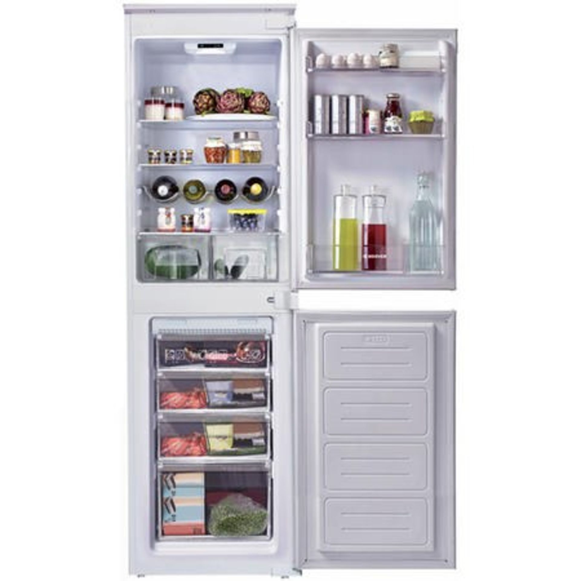 + VAT Brand New Matrix MFC501 54cm Wide 50-50 Integrated Fridge Freezer - A+ Energy Efficiency