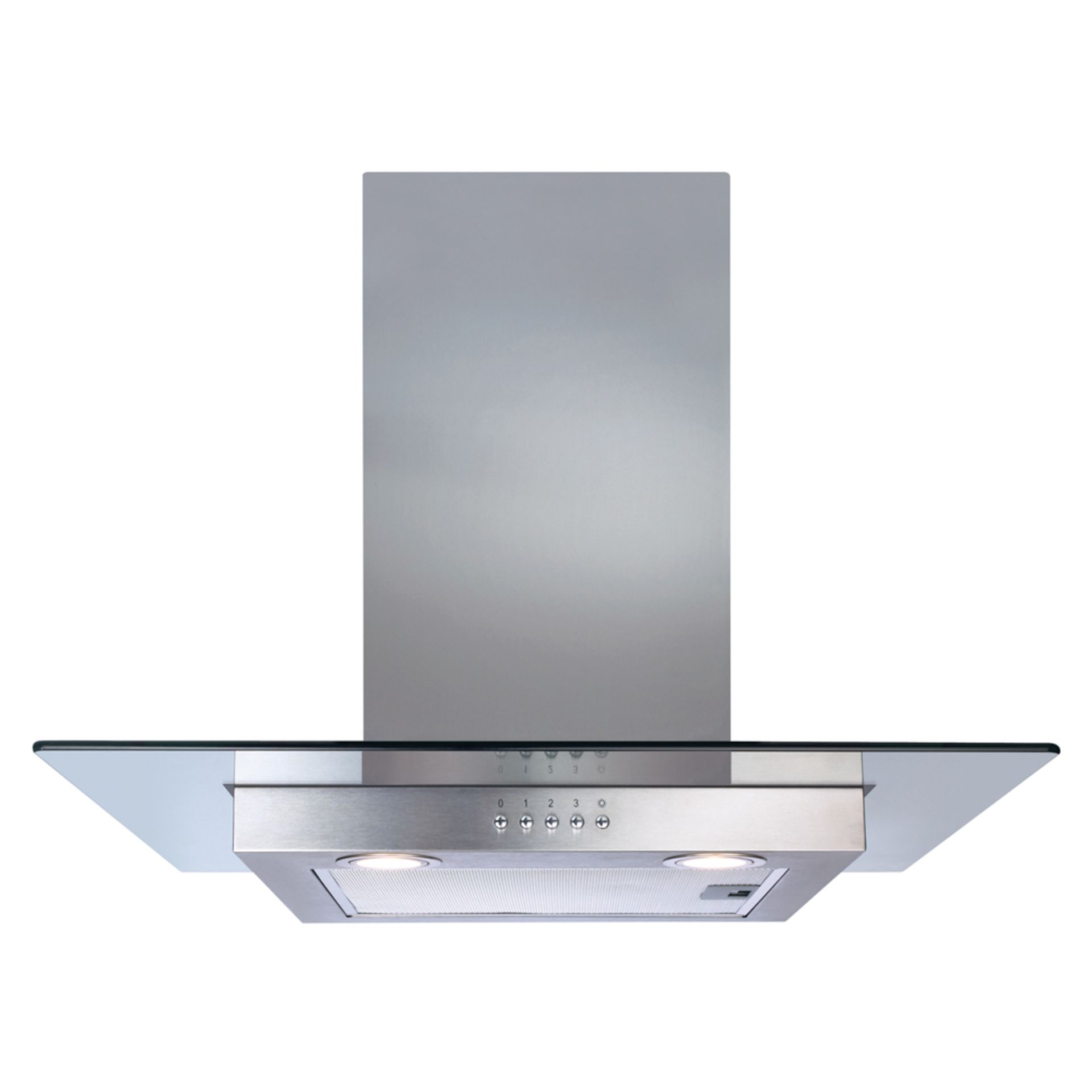 + VAT Brand New CDA ECN62SS 60cm Chimney Cooker Hood With Flat Glass Canopy - Stainless Steel -