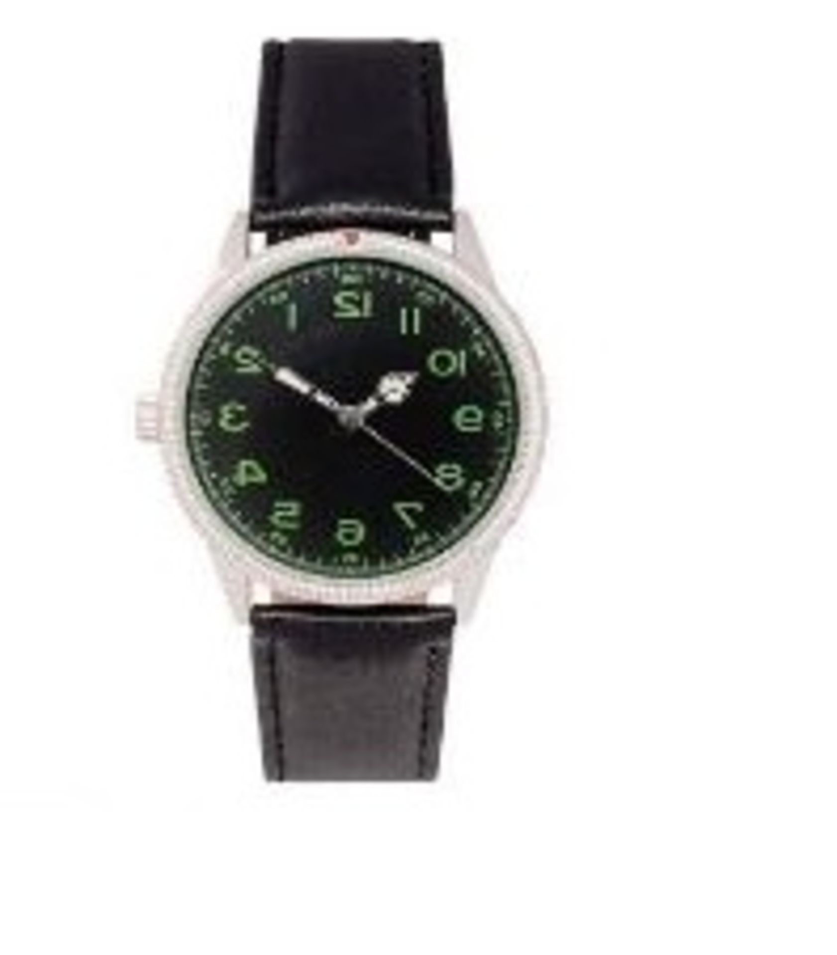 + VAT Brand New Gents 1940s French Pilots Watch With Engraved Back & Presentation Box
