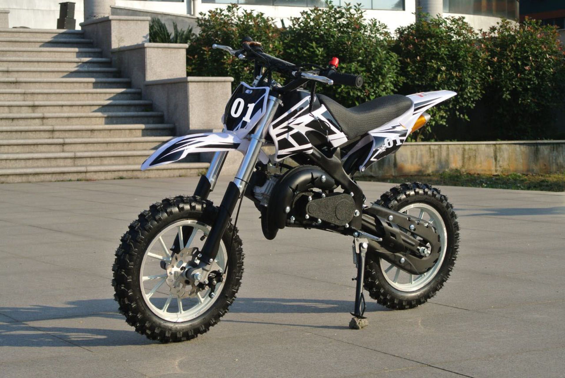 + VAT Brand New 49cc Falcon Mini Dirt Bike - Full Front & Rear Suspension - Disk Brakes - Easy Pull