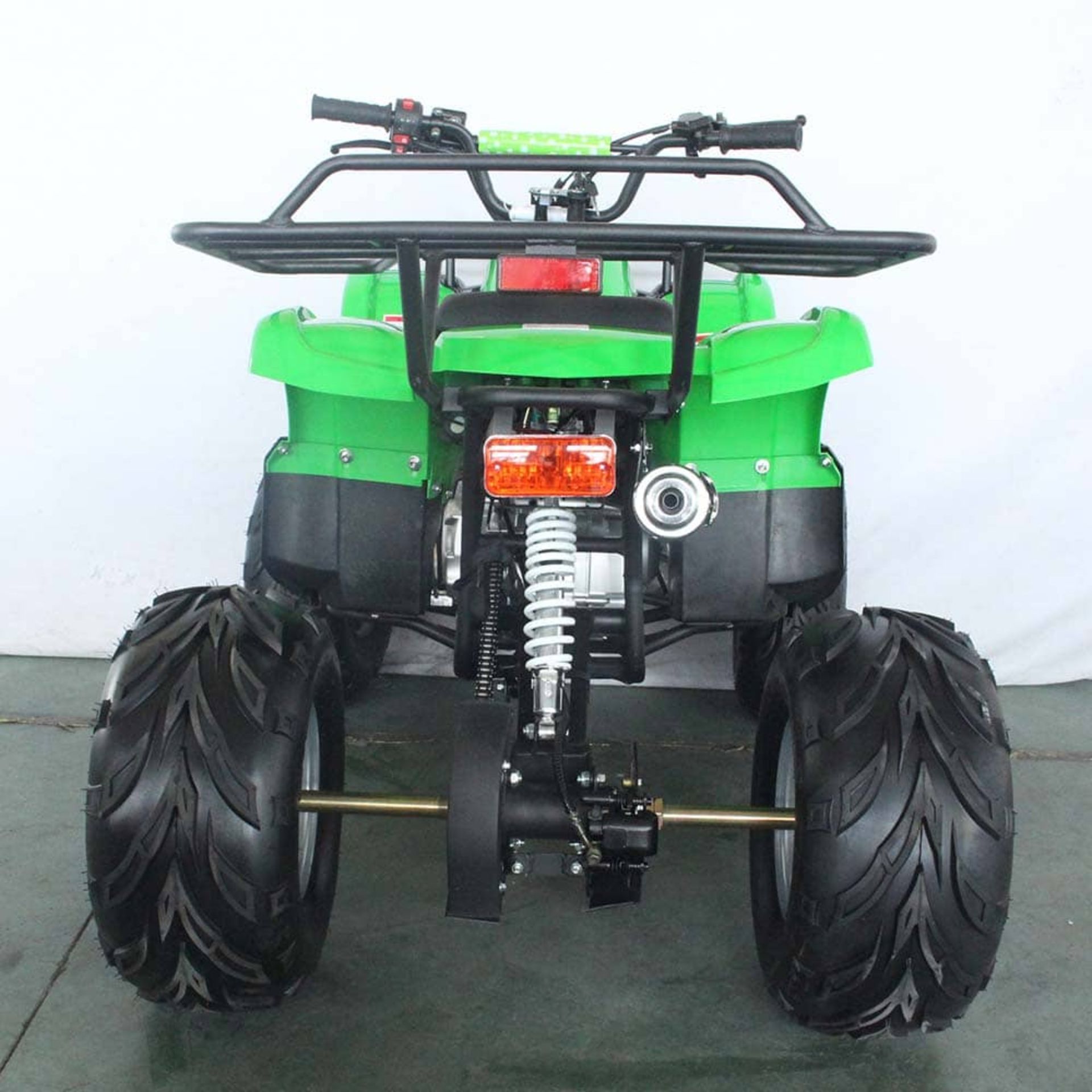 + VAT Brand New 125cc Mini Quad Bike - Four Strokes - Single Cylinder - Front Drum Brakes & Rear - Image 4 of 9