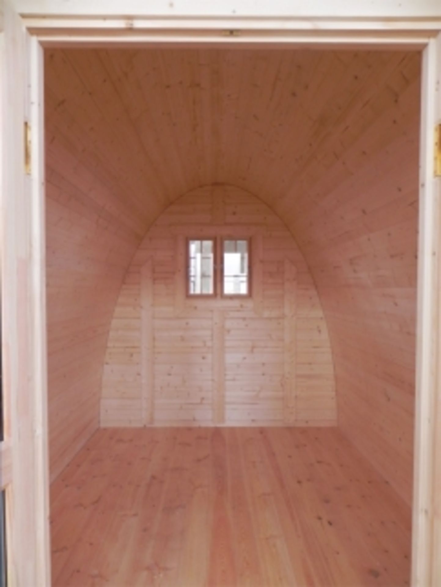 + VAT Brand New 4 x 2.4m Camping Pod Made from Spruce - Double doors with Lock and Double Glass - Bild 3 aus 4