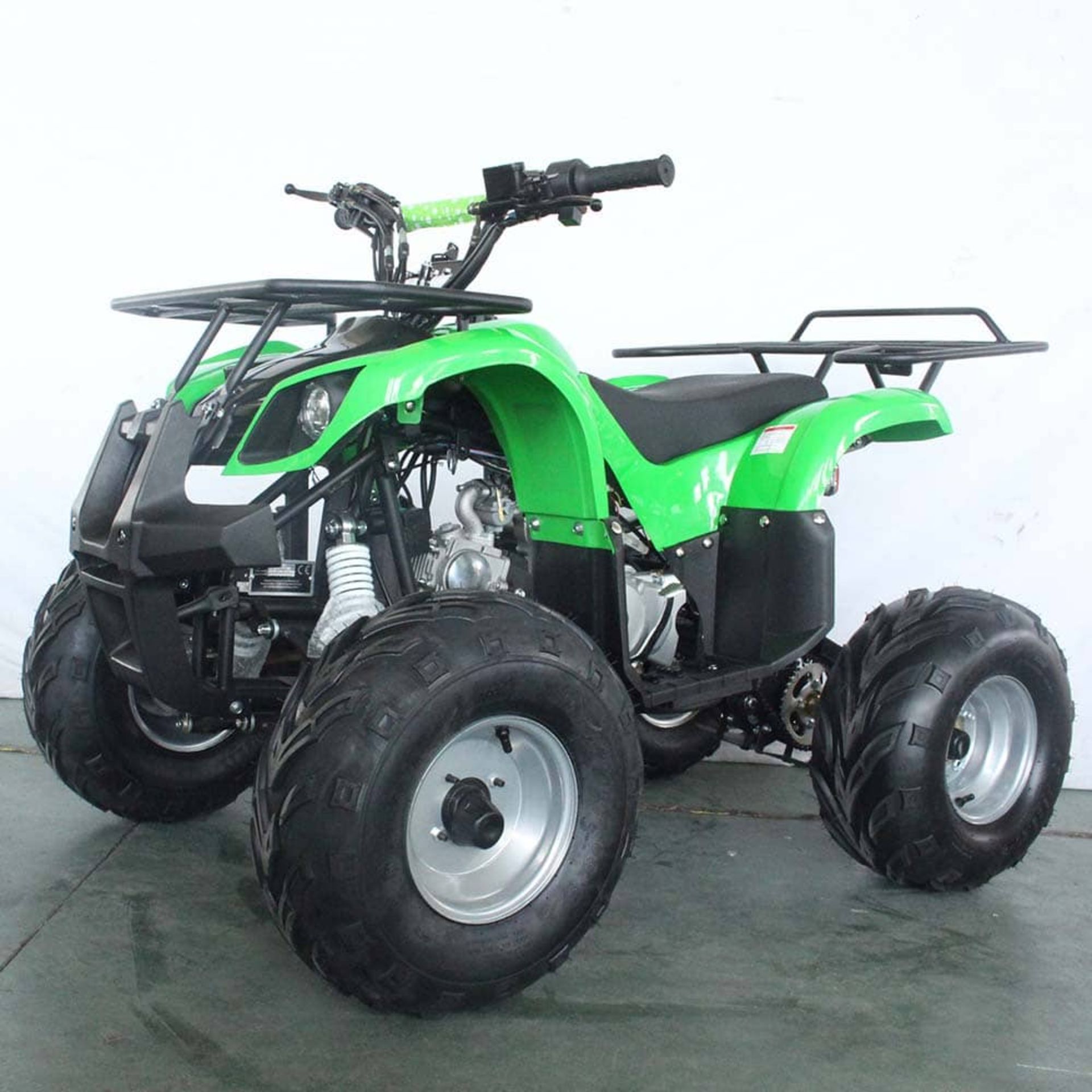 + VAT Brand New 125cc Mini Quad Bike - Four Strokes - Single Cylinder - Front Drum Brakes & Rear