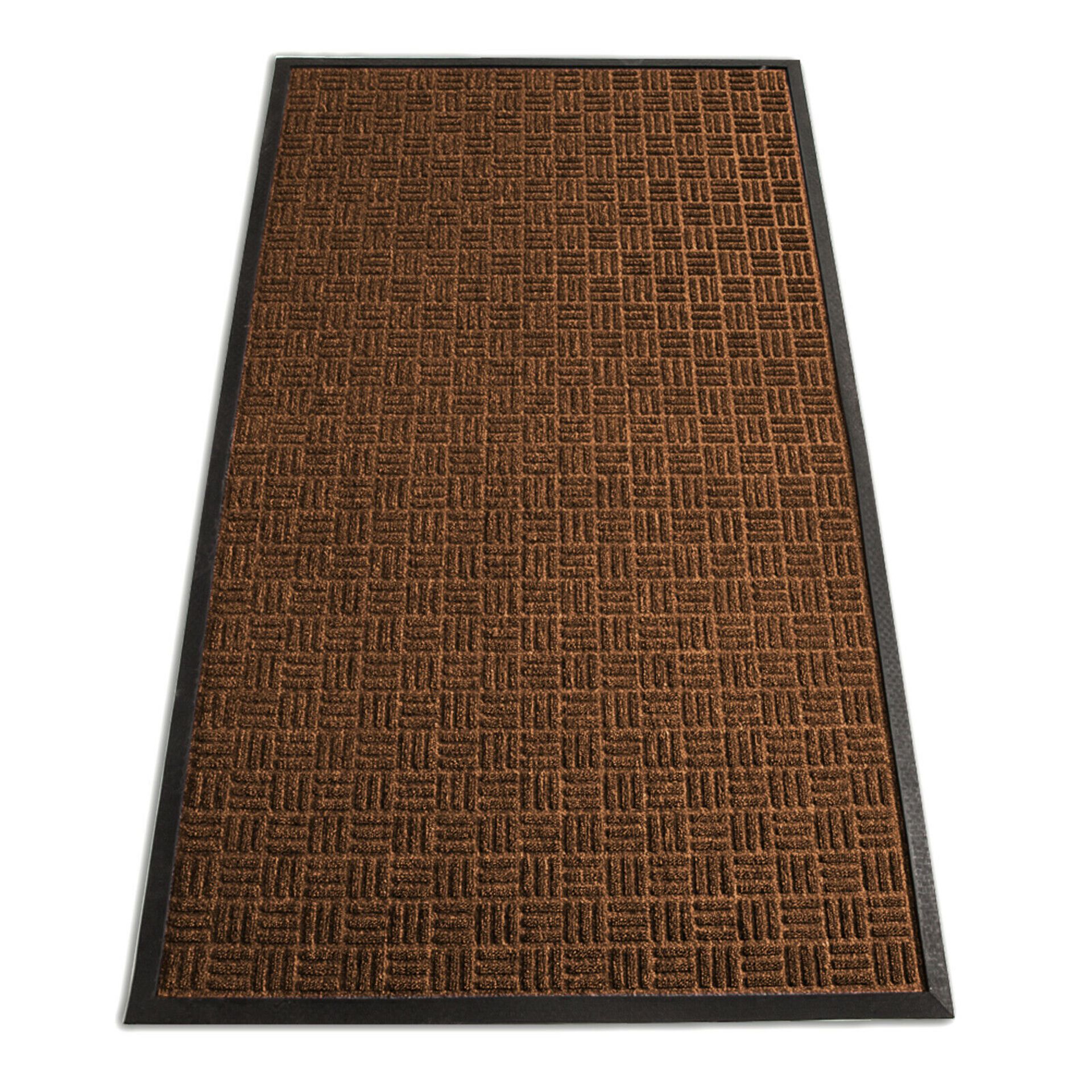 + VAT Brand New Heavy Duty Brown Entrance Mat - Also For Residential Use - Approx 6ft x 4ft - Non