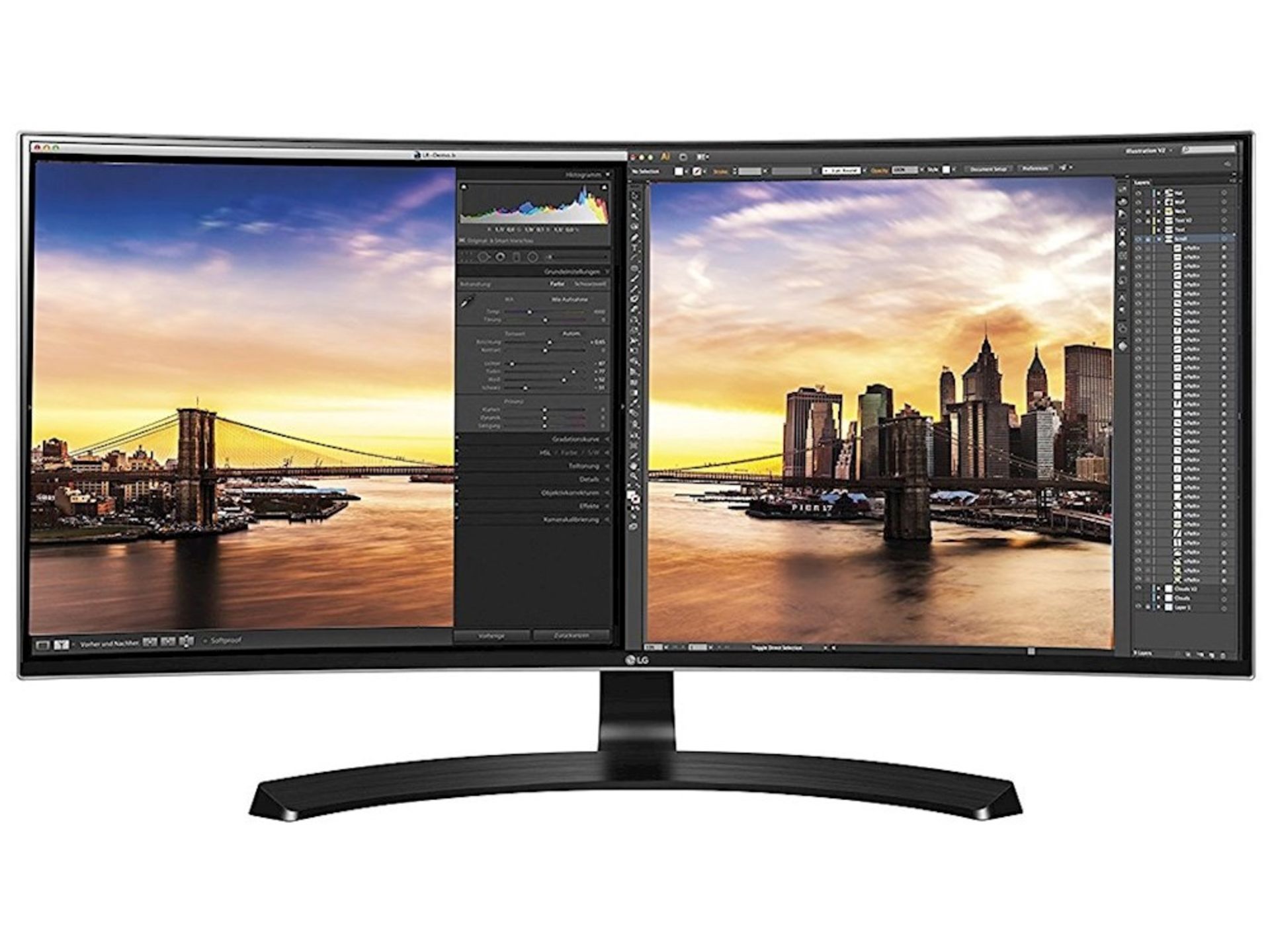 + VAT Grade A LG 34 Inch QHD ULTRA WIDE LED IPS MONITOR - 3440 X 1440P - HDMI, DISPLAY PORT,