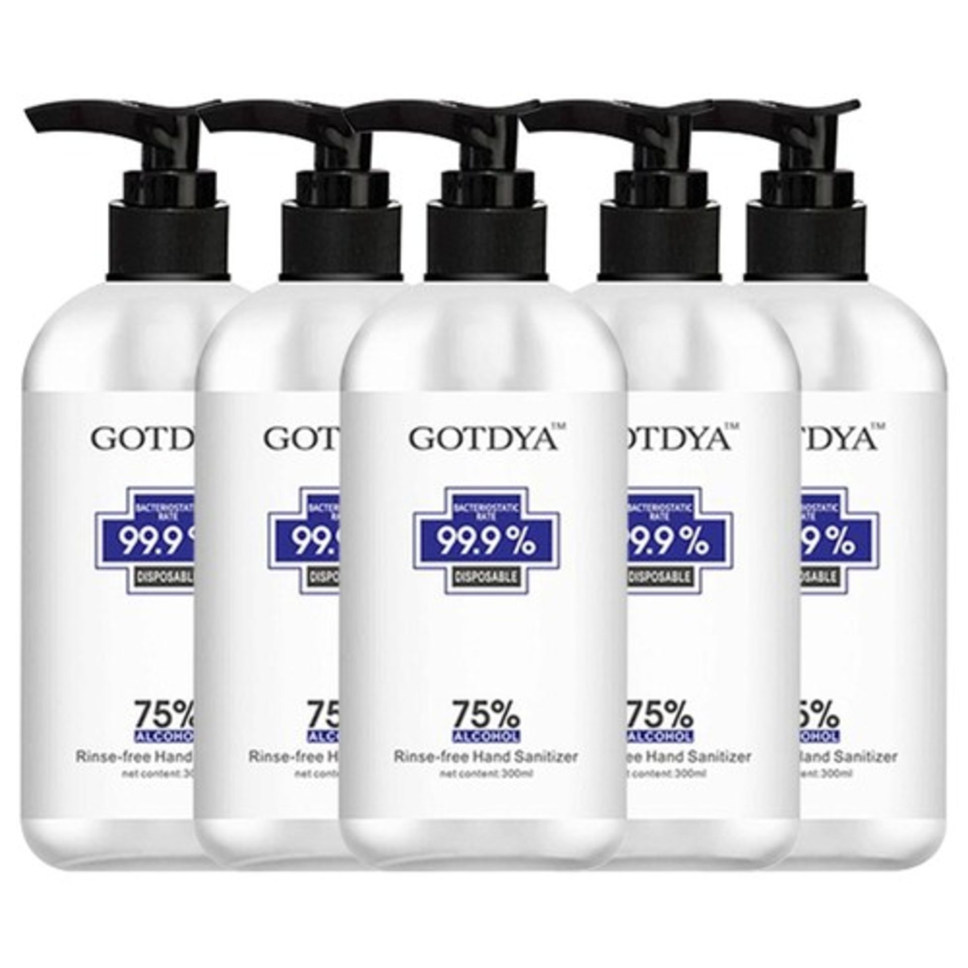 + VAT 10L Gotdya (36 Bottles x 300ml) Hand Sanitizer - 75% Alcohol - Gentle & Non Irritating