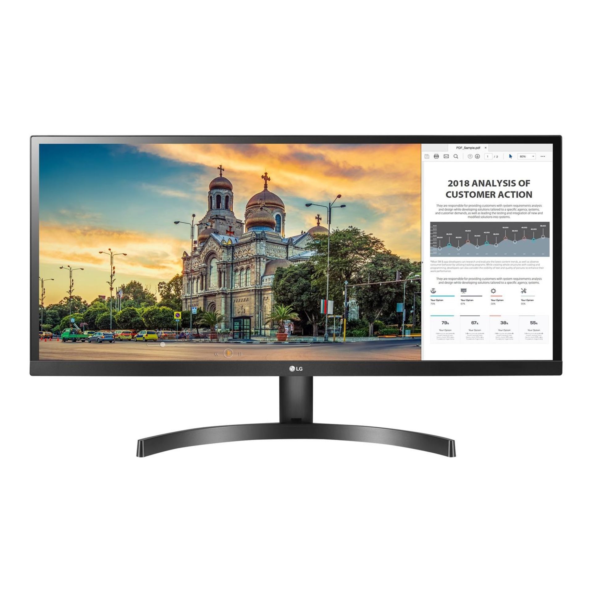 + VAT Grade A LG 29 Inch ULTRA WIDE FULL HD IPS SRGB 99% LED MONITOR - HDMI X 2 29WL500-B